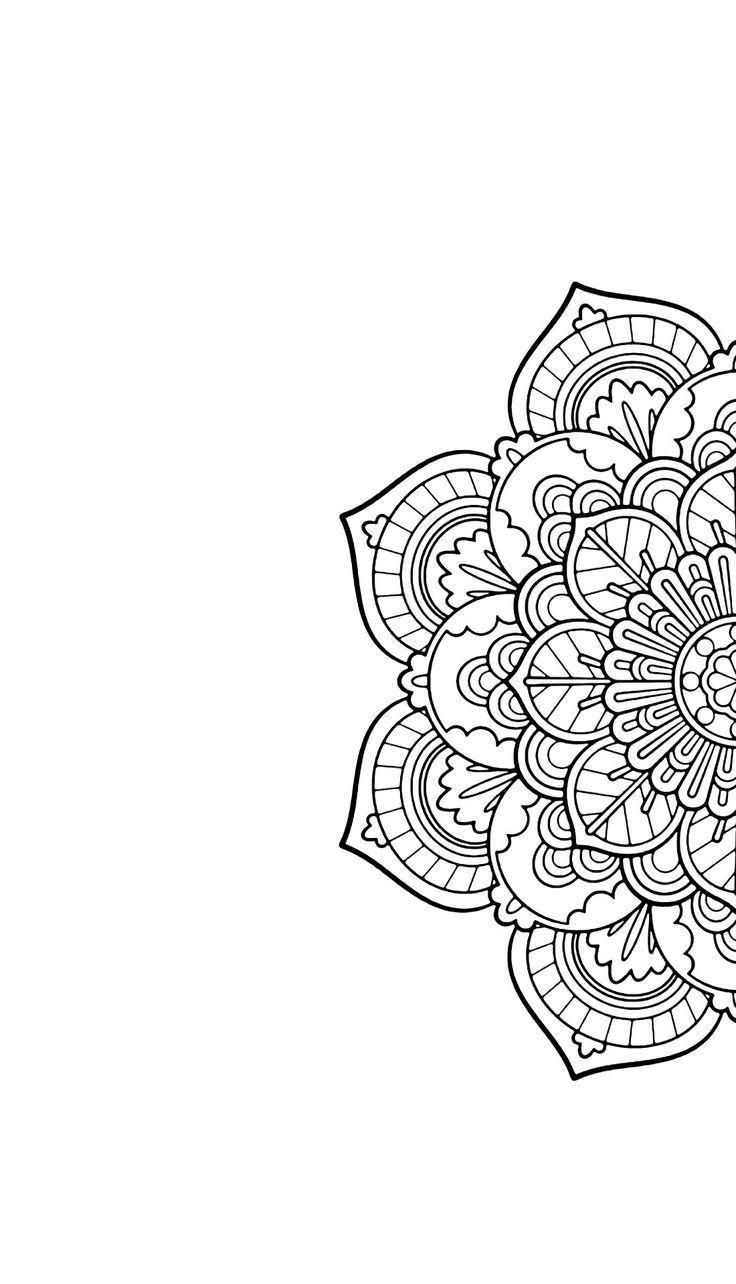 Mandala Black and White Wallpapers Top Free Mandala Black and White