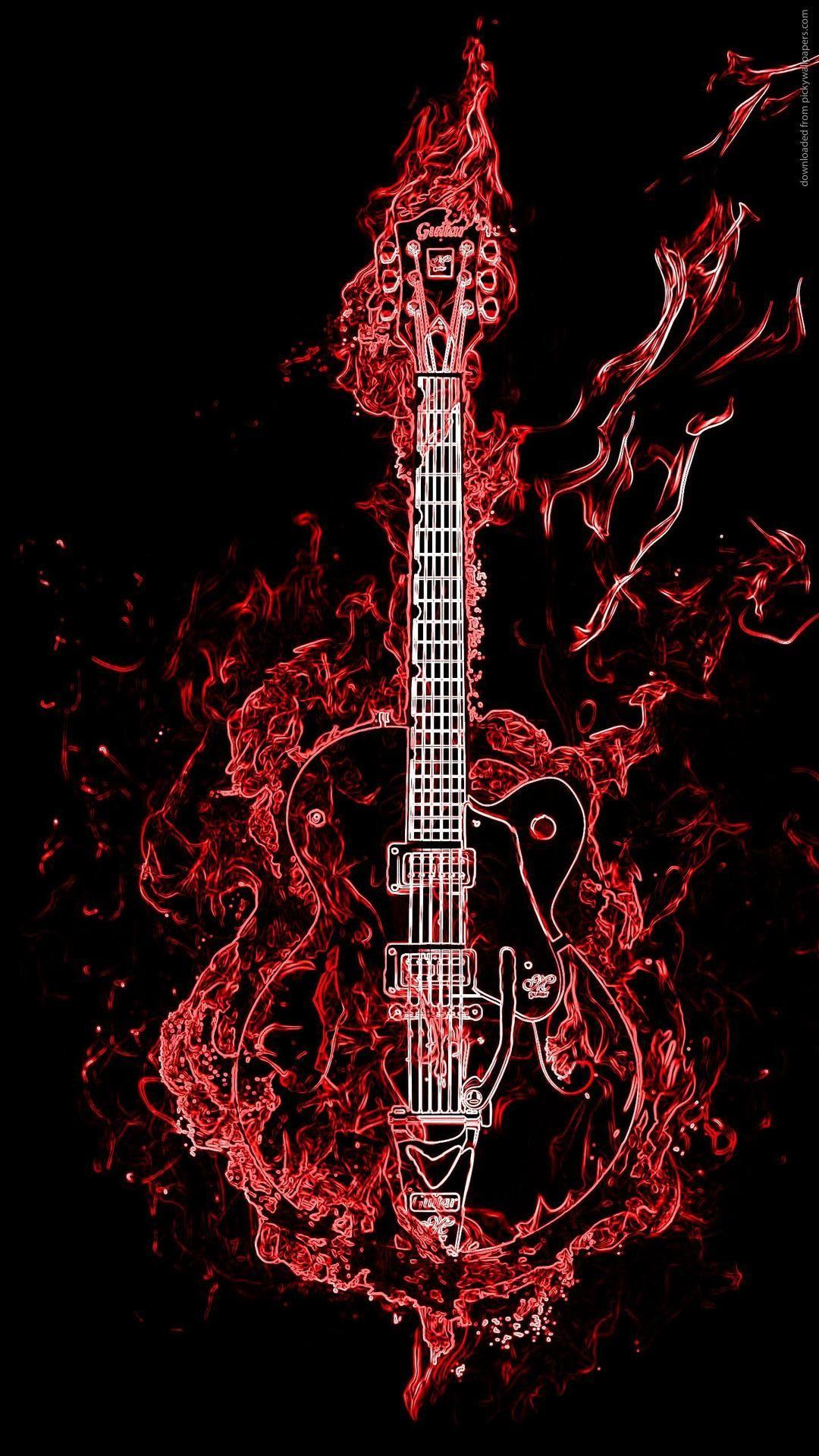 Red Guitar Wallpapers Top Free Red Guitar Backgrounds WallpaperAccess