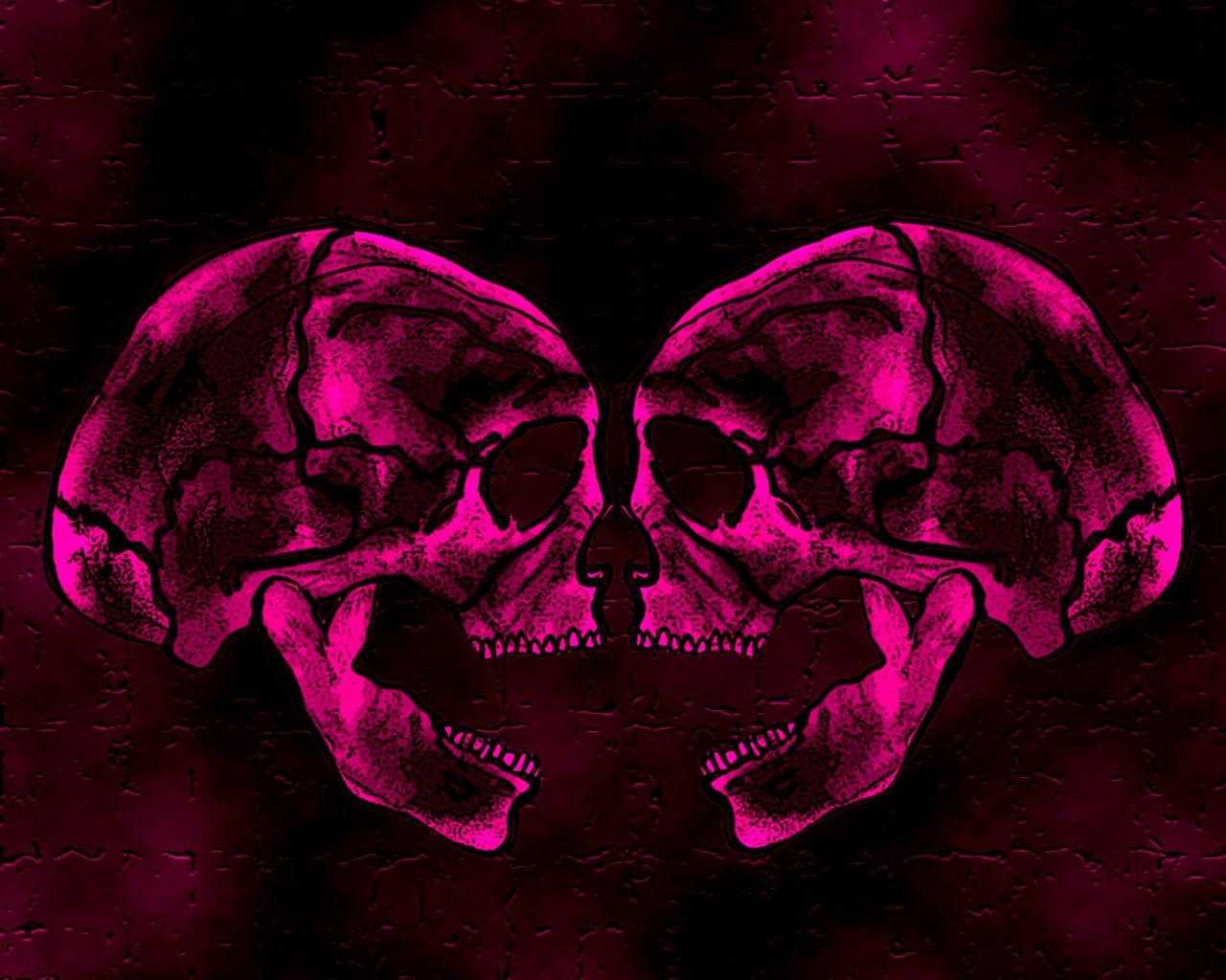 Pink Skulls Wallpapers Top Free Pink Skulls Backgrounds WallpaperAccess