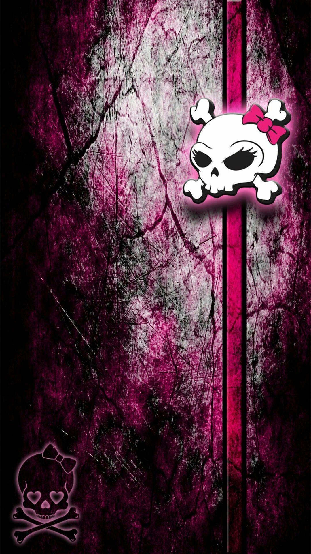 Pink Skulls Wallpapers Top Free Pink Skulls Backgrounds WallpaperAccess