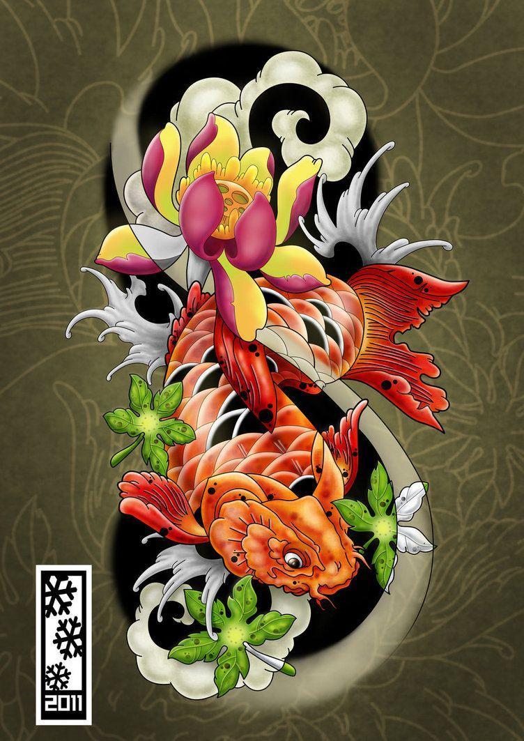 Koi Tattoo Wallpapers - Top Free Koi Tattoo Backgrounds - Wallpaperaccess