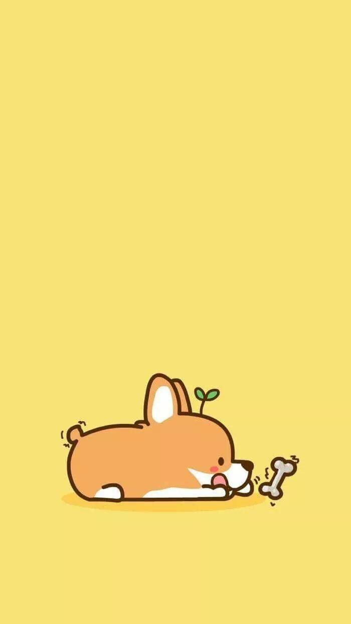 Yellow Kawaii Wallpaper
