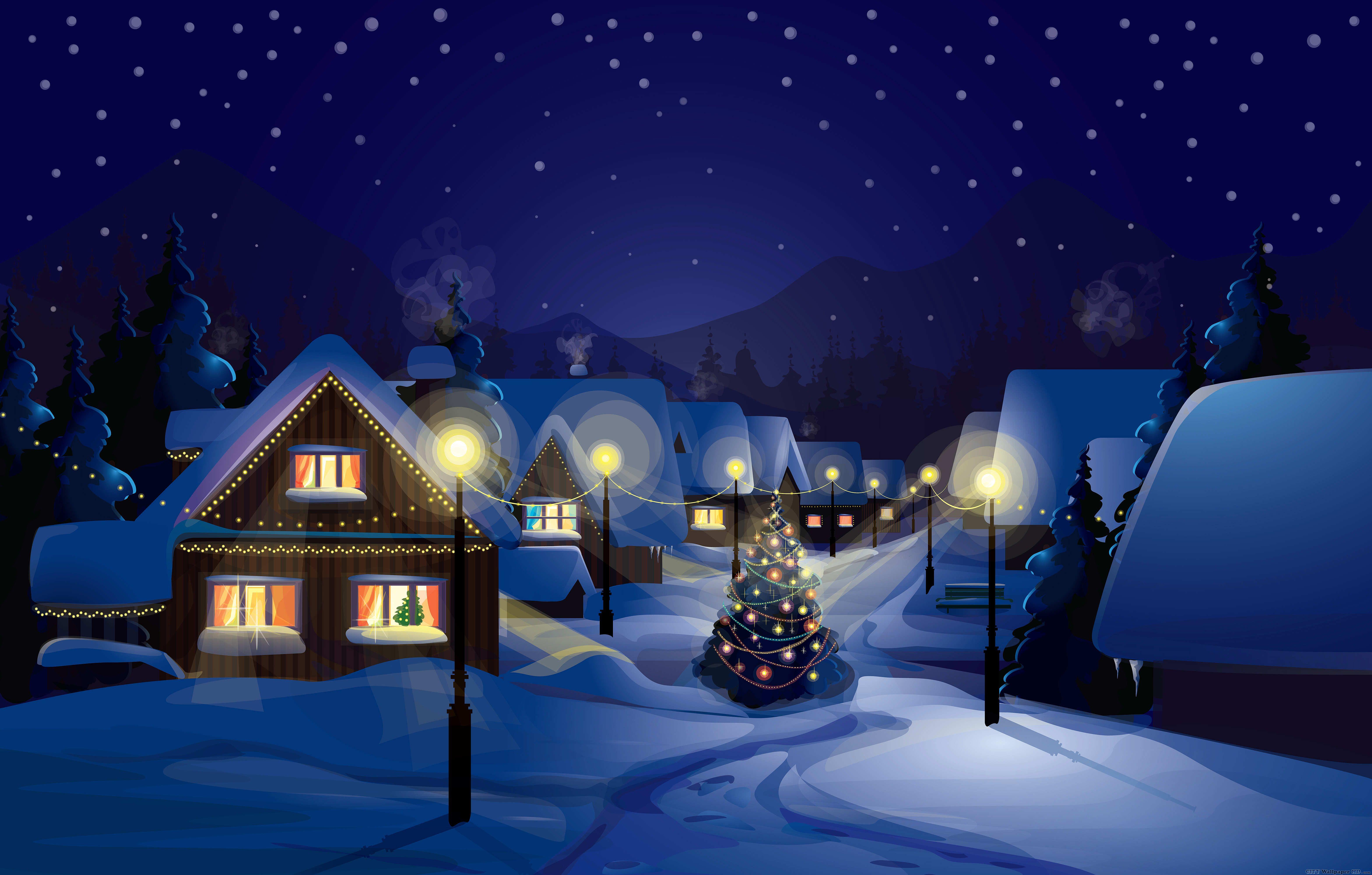 Christmas Night Wallpapers Top Free Christmas Night Backgrounds