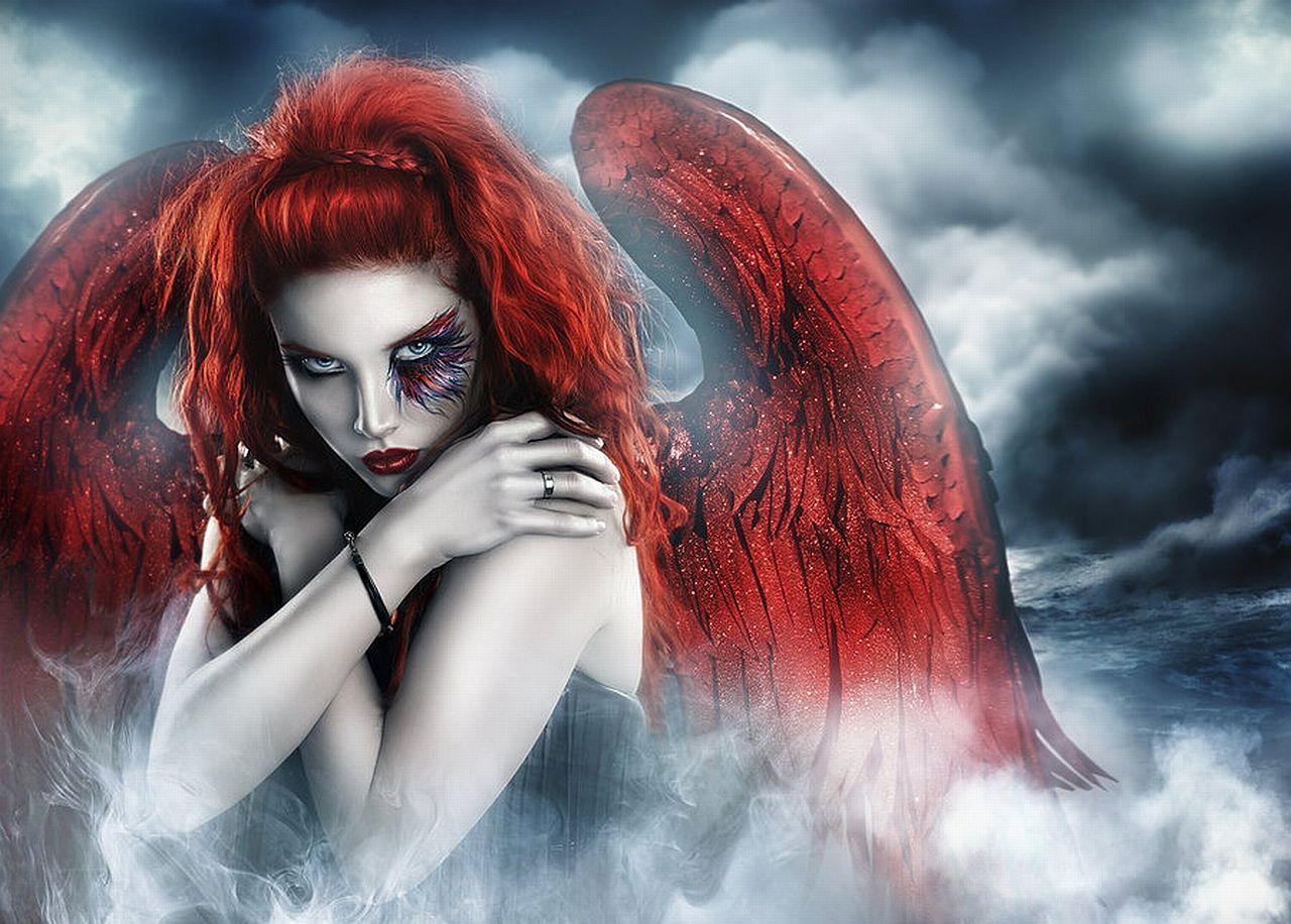 Red Angel Wallpapers Top Free Red Angel Backgrounds WallpaperAccess