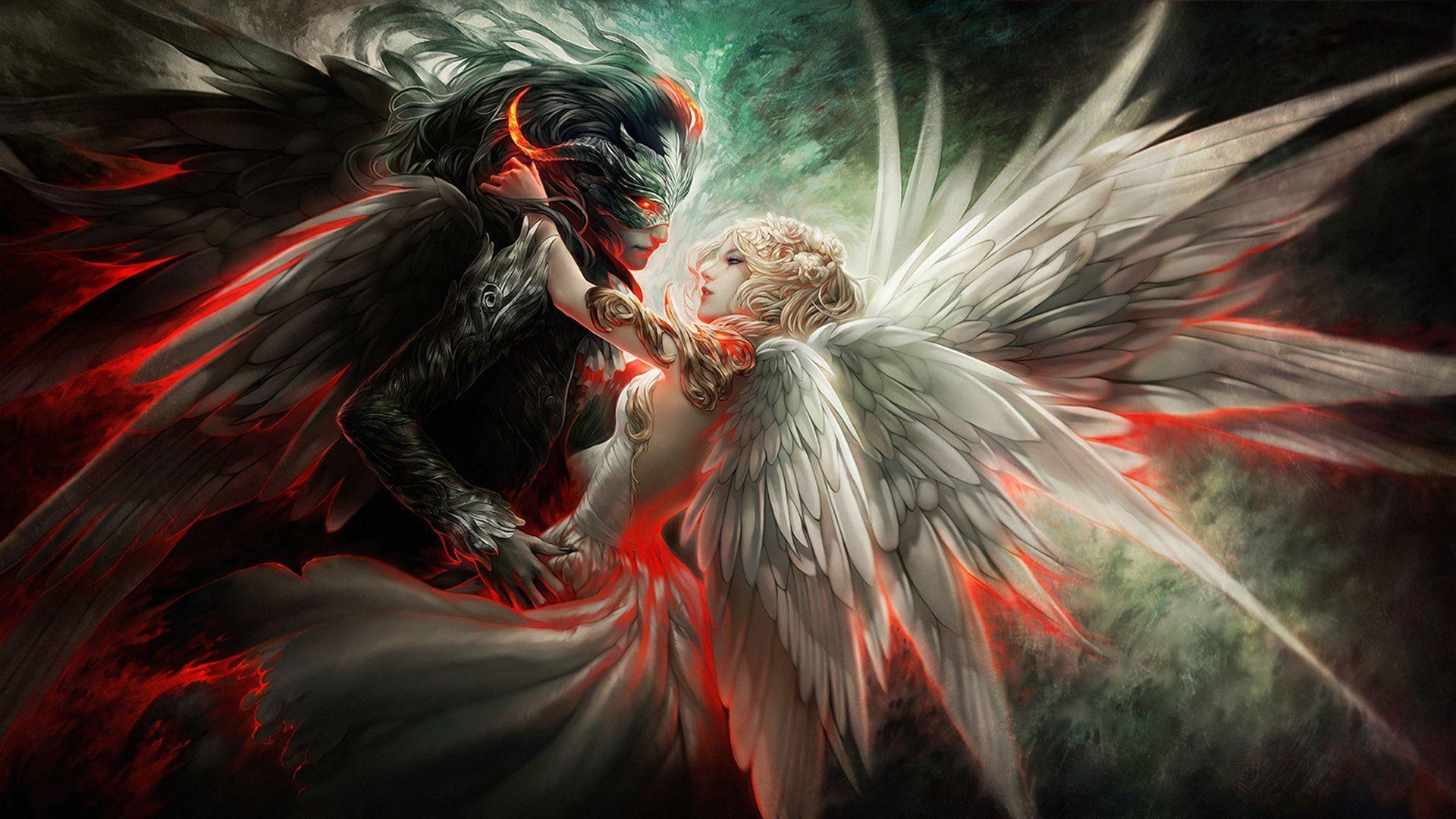 Anime Angel and Devil Wallpapers Top Free Anime Angel and Devil