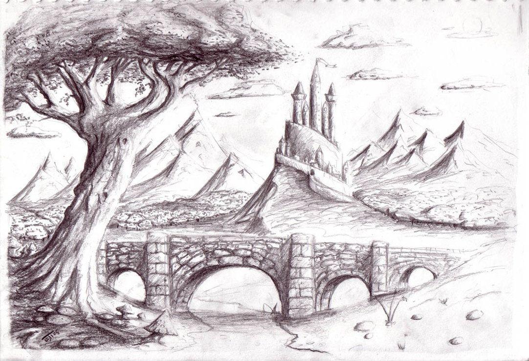 Pencil Art Landscape Wallpapers - Top Free Pencil Art Landscape Backgrounds - Wallpaperaccess 739_X_1082_jpg
