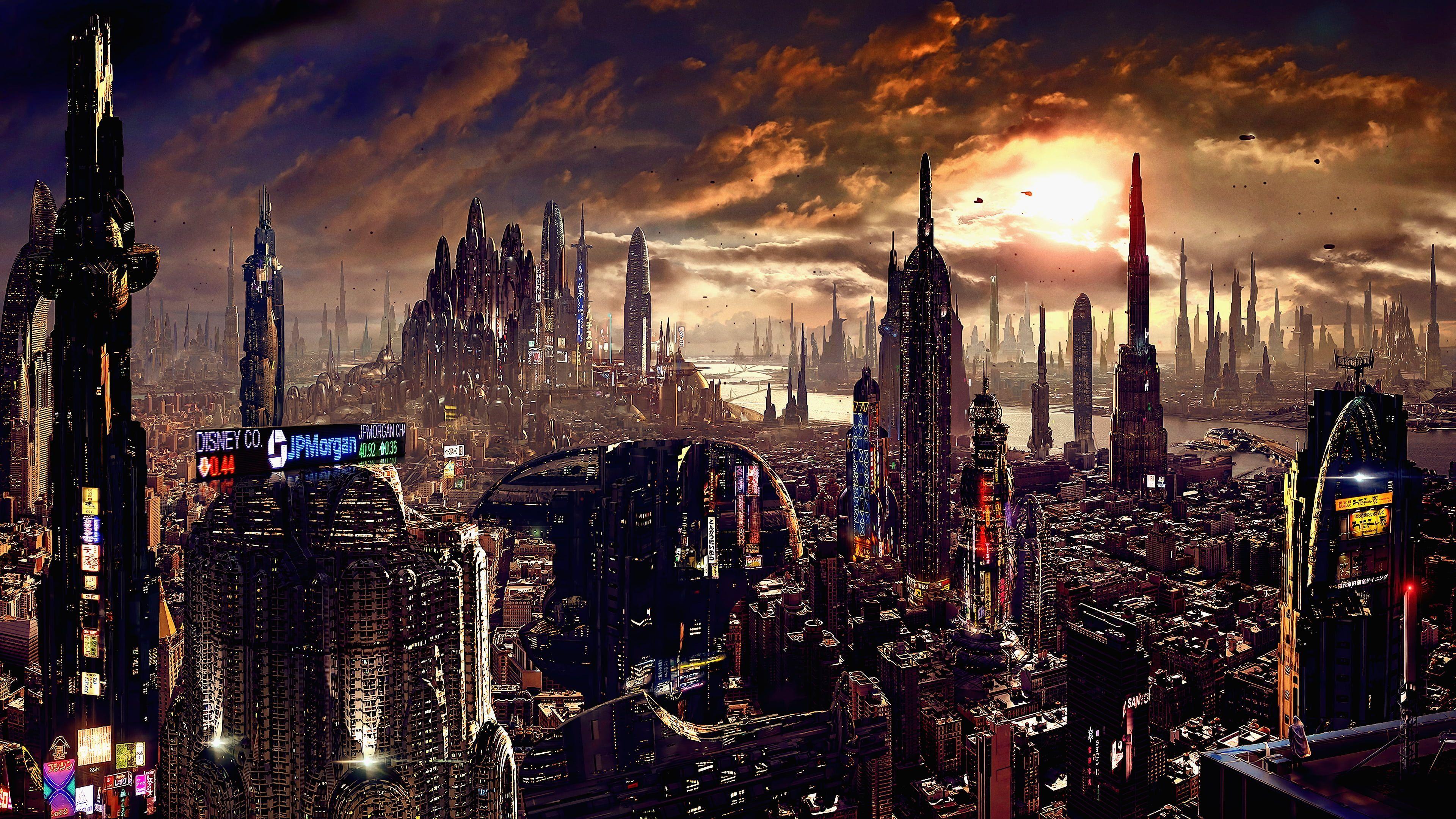 Future City Art Wallpapers Top Free Future City Art Backgrounds