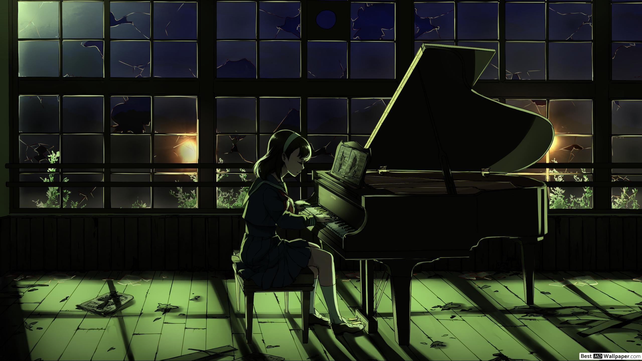 Anime Piano Wallpapers Top Free Anime Piano Backgrounds WallpaperAccess