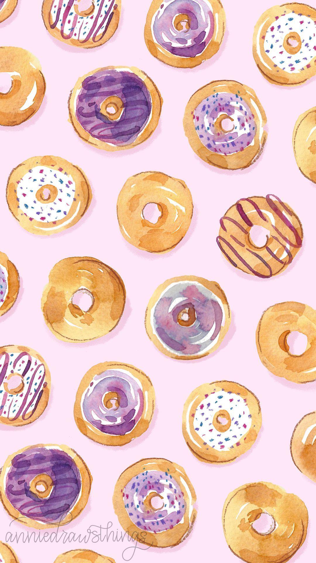 Cute Donuts iPhone Wallpapers Top Free Cute Donuts iPhone Backgrounds