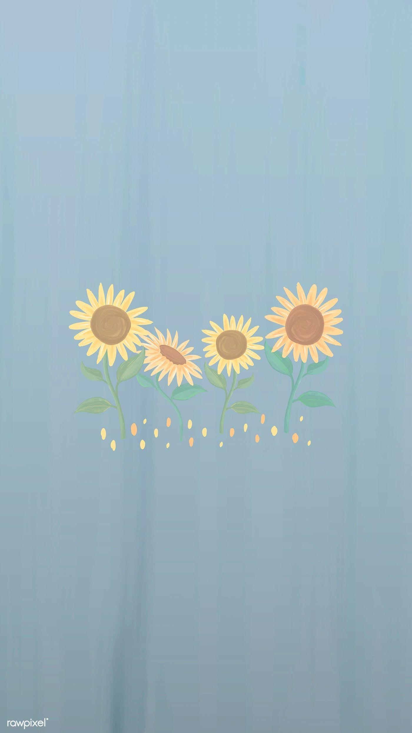 Cute Cartoon Sunflower Wallpapers Top Free Cute Cartoon Sunflower Backgrounds WallpaperAccess