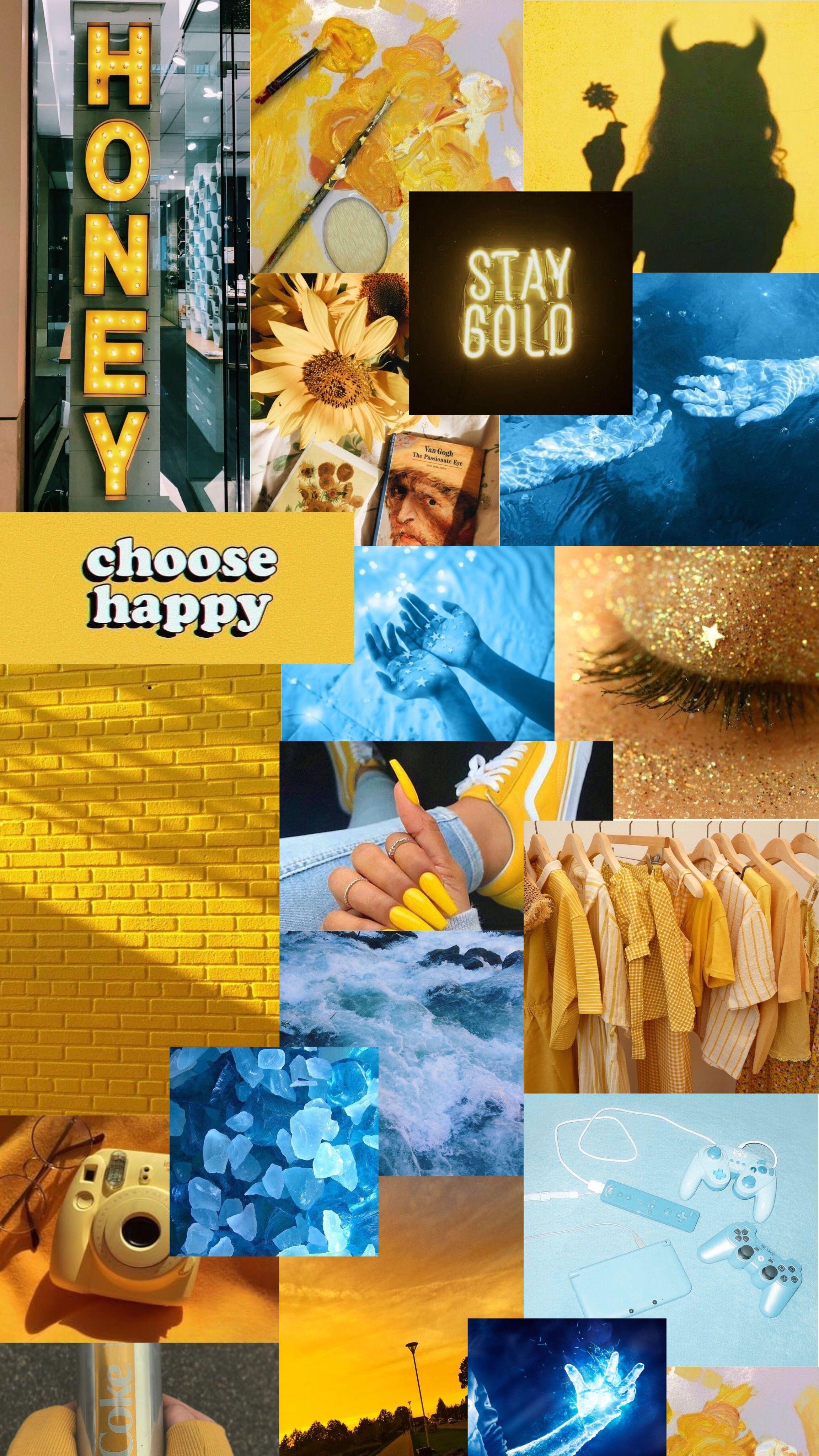 Blue and Yellow Aesthetic Wallpapers Top Free Blue and Yellow