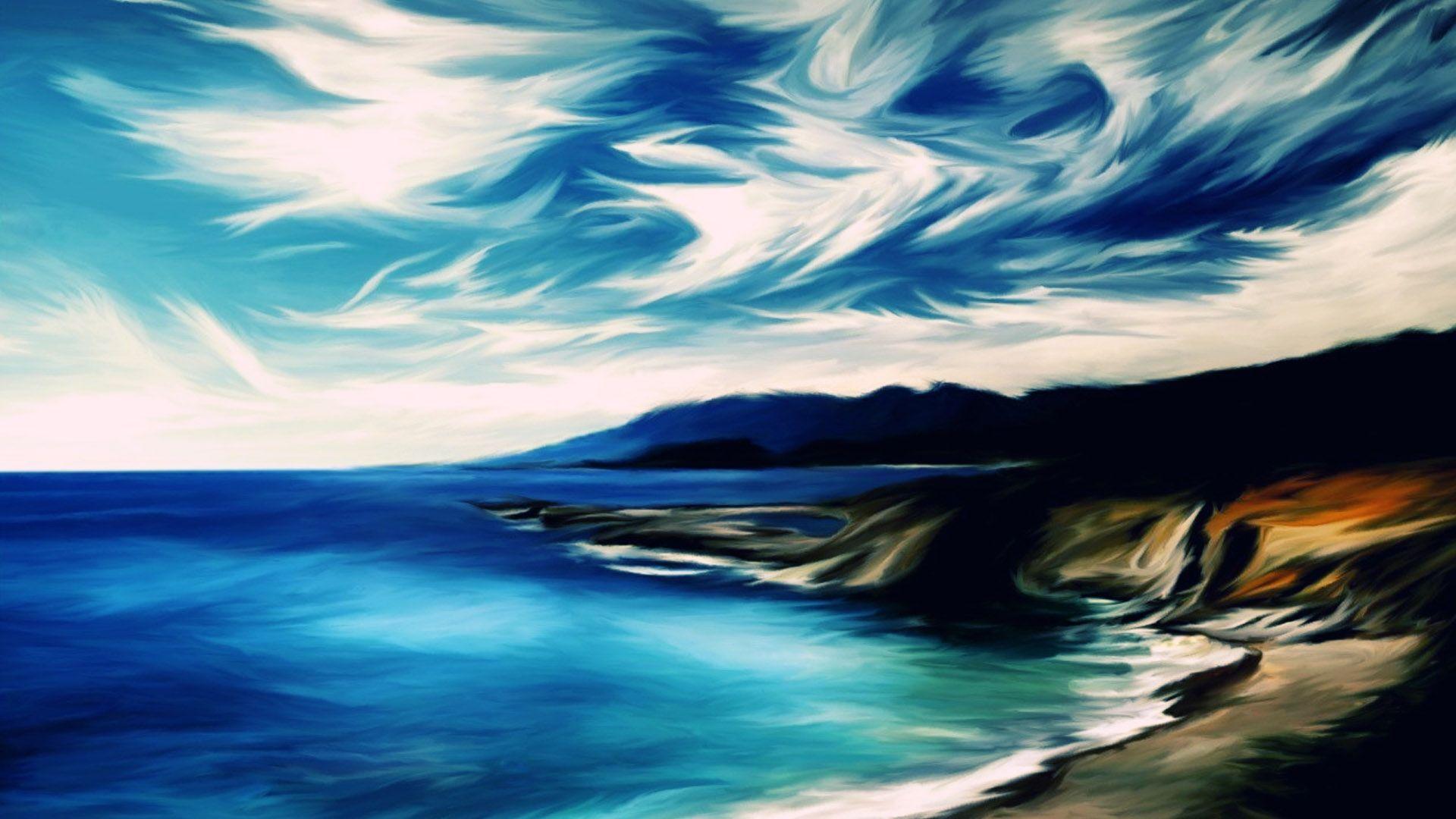Beach Paintings Wallpapers Top Free Beach Paintings Backgrounds