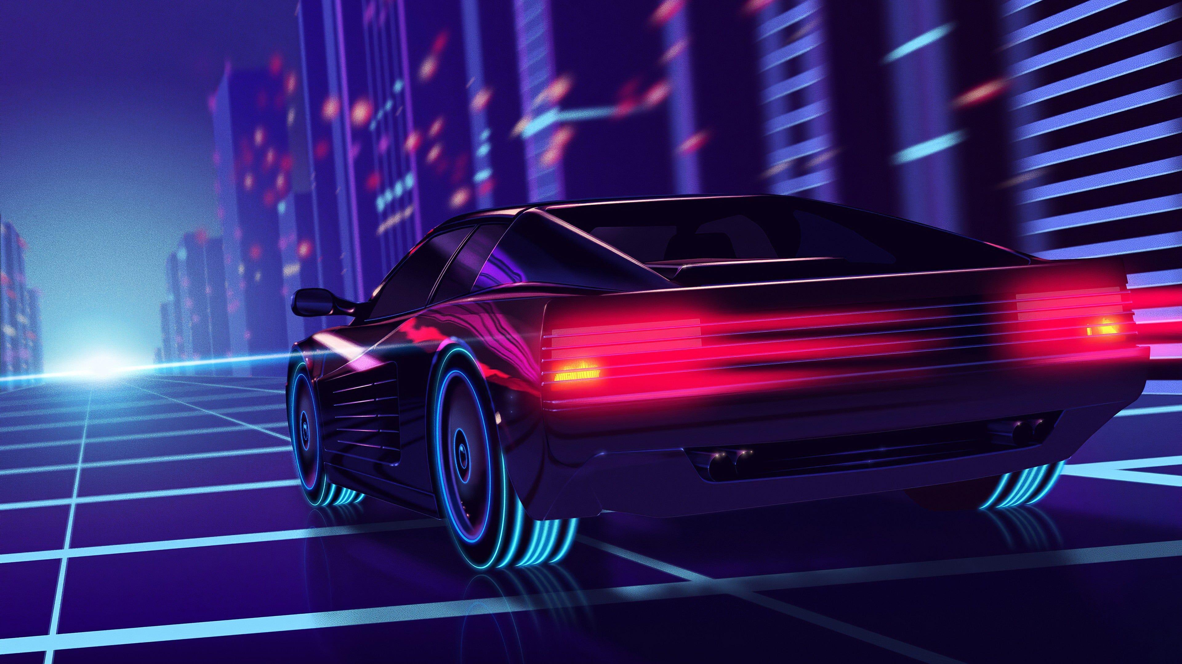 Neon Racing Wallpapers Top Free Neon Racing Backgrounds WallpaperAccess