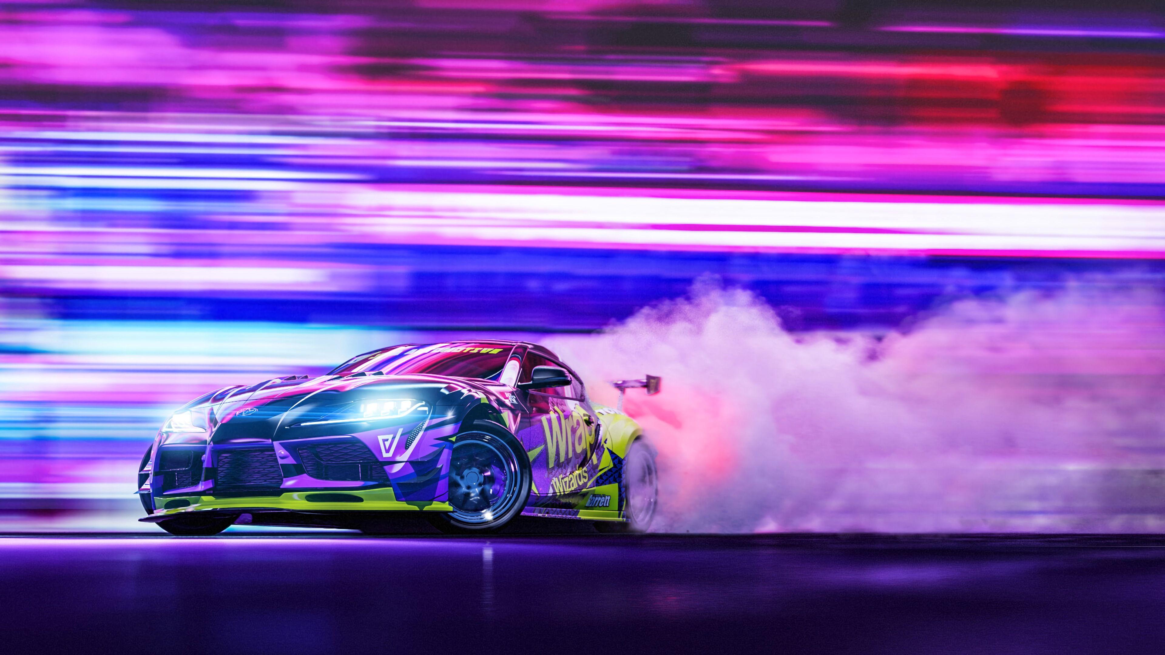Neon Racing Wallpapers Top Free Neon Racing Backgrounds WallpaperAccess