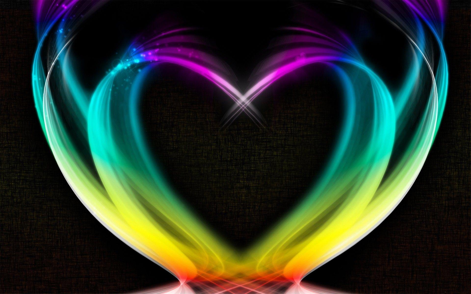 Bright Neon Heart Wallpapers Top Free Bright Neon Heart Backgrounds