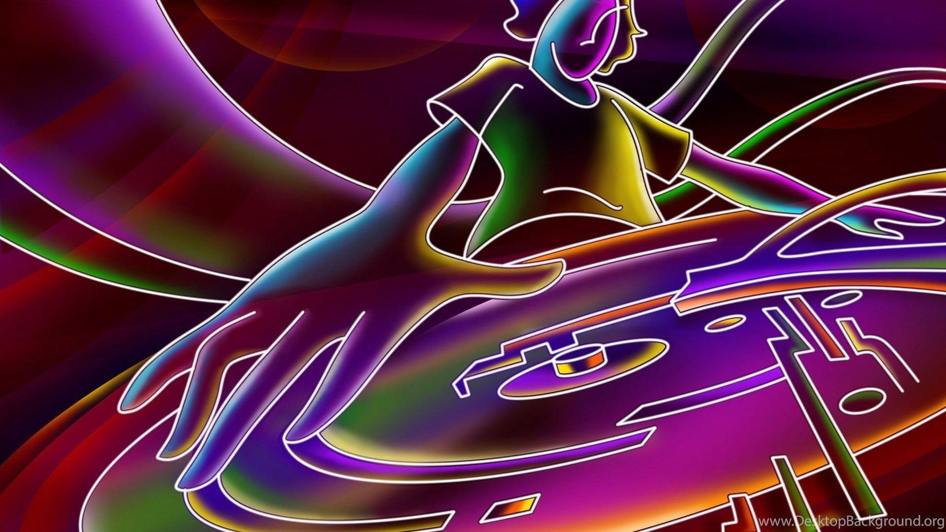 Neon DJ Wallpapers Top Free Neon DJ Backgrounds WallpaperAccess
