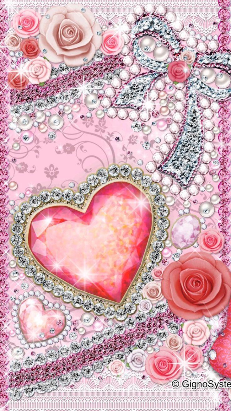 Diamond Heart Wallpapers Top Free Diamond Heart Backgrounds
