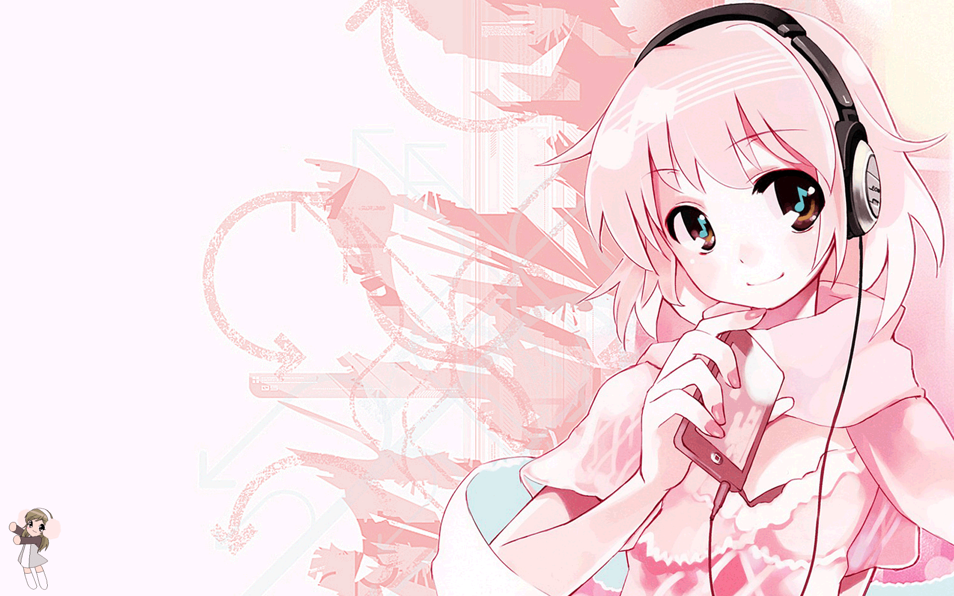 Anime Girl with Headphones Wallpapers Top Free Anime Girl with