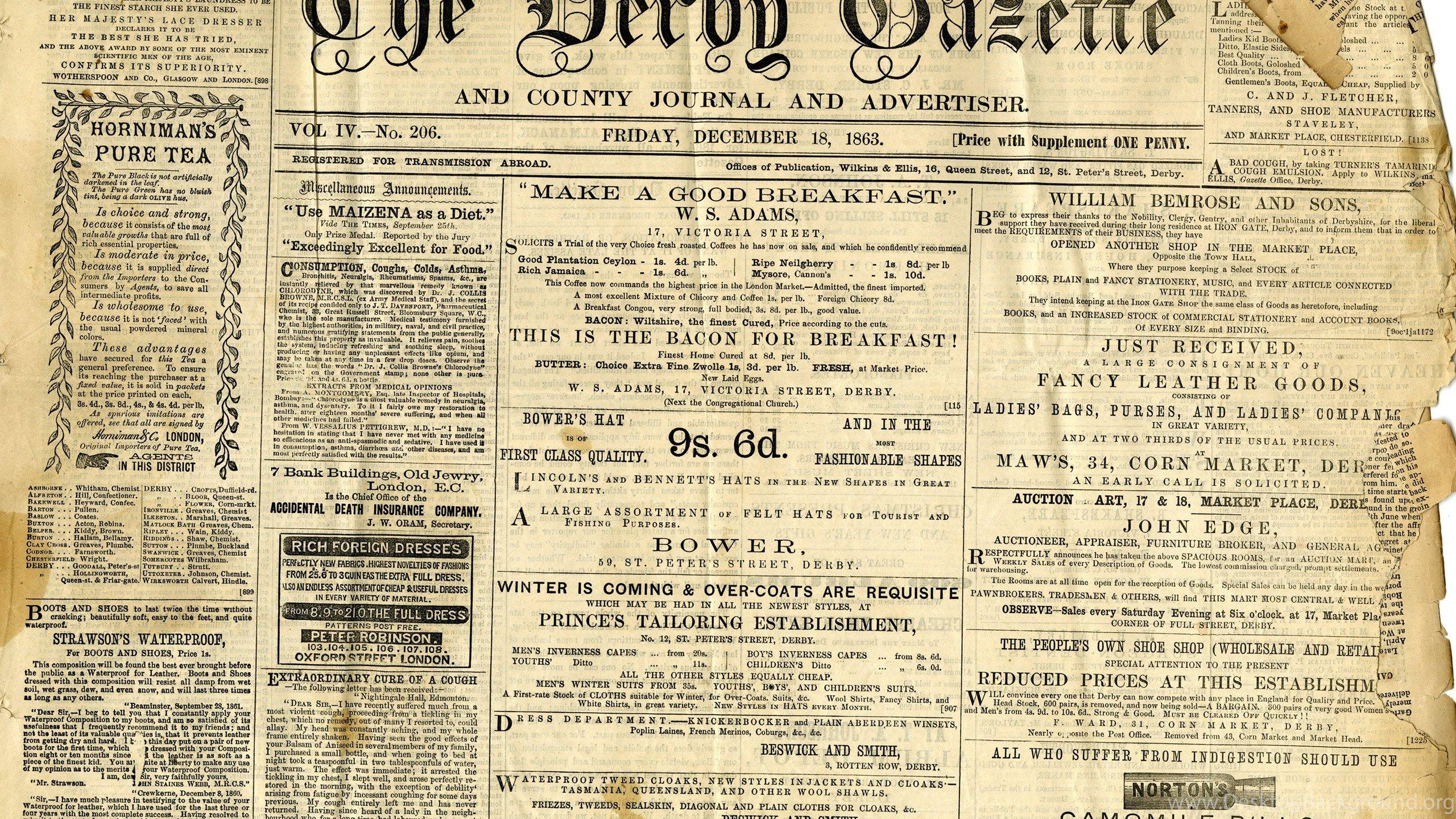 Newspaper Wallpaper Bathroom