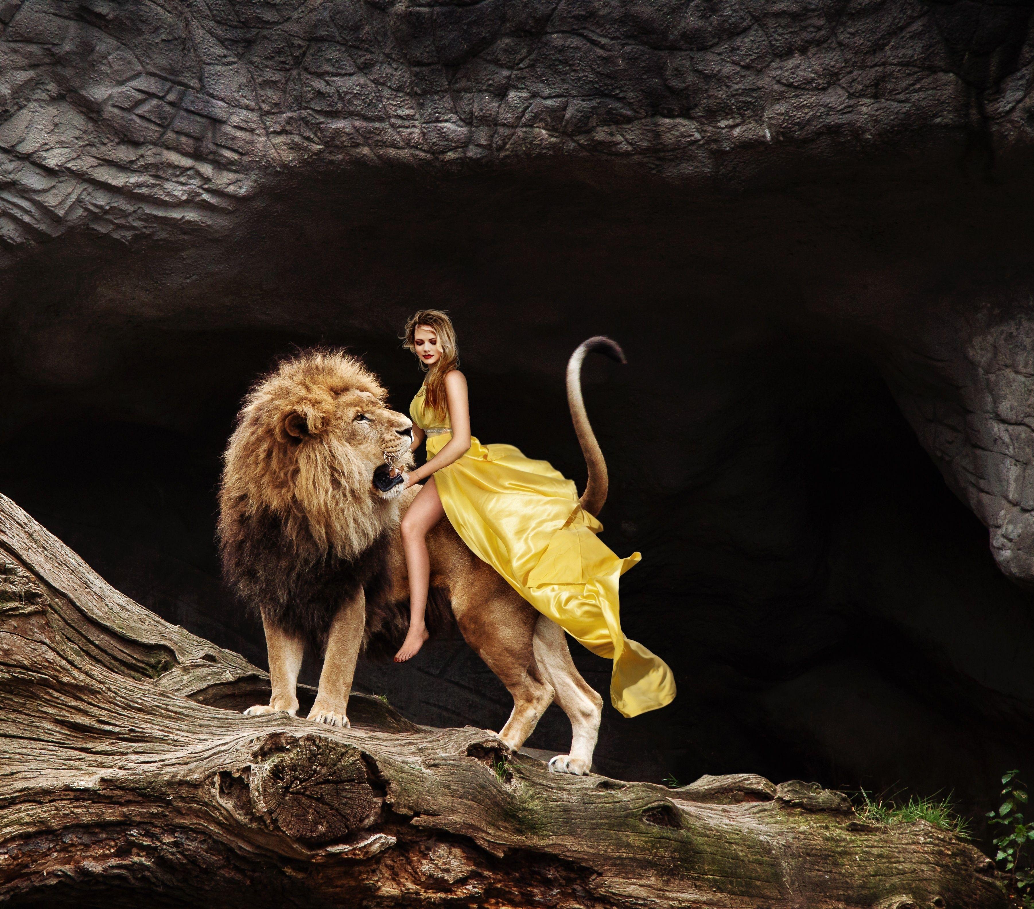 Lion and Girl Wallpapers Top Free Lion and Girl Backgrounds