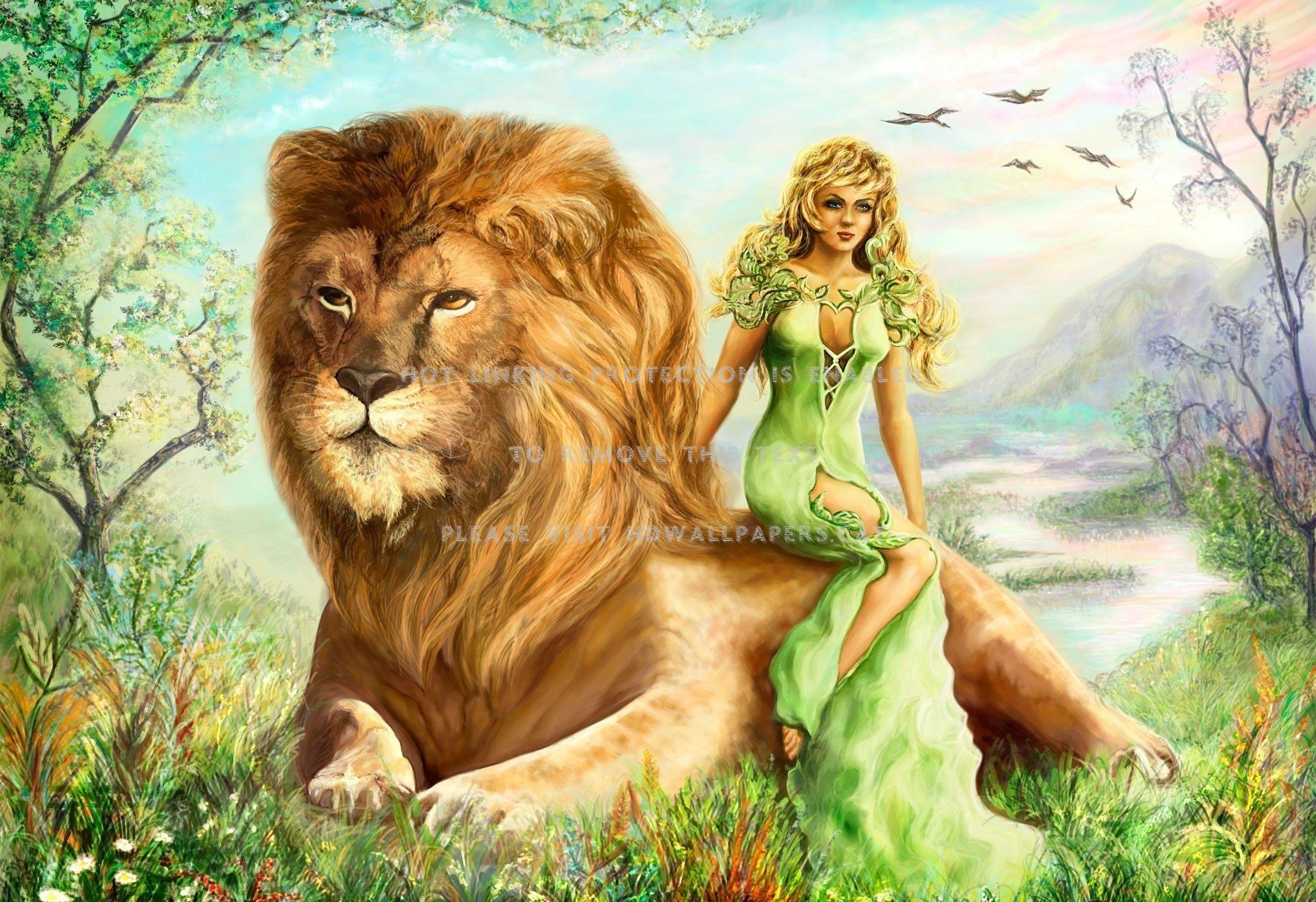 Lion and Girl Wallpapers Top Free Lion and Girl Backgrounds