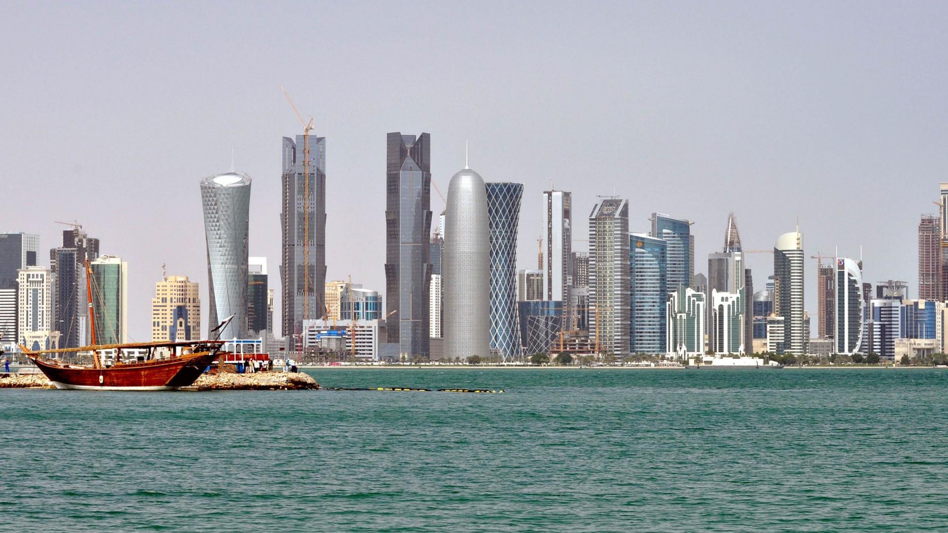 Qatar Skyline Wallpapers Top Free Qatar Skyline Backgrounds