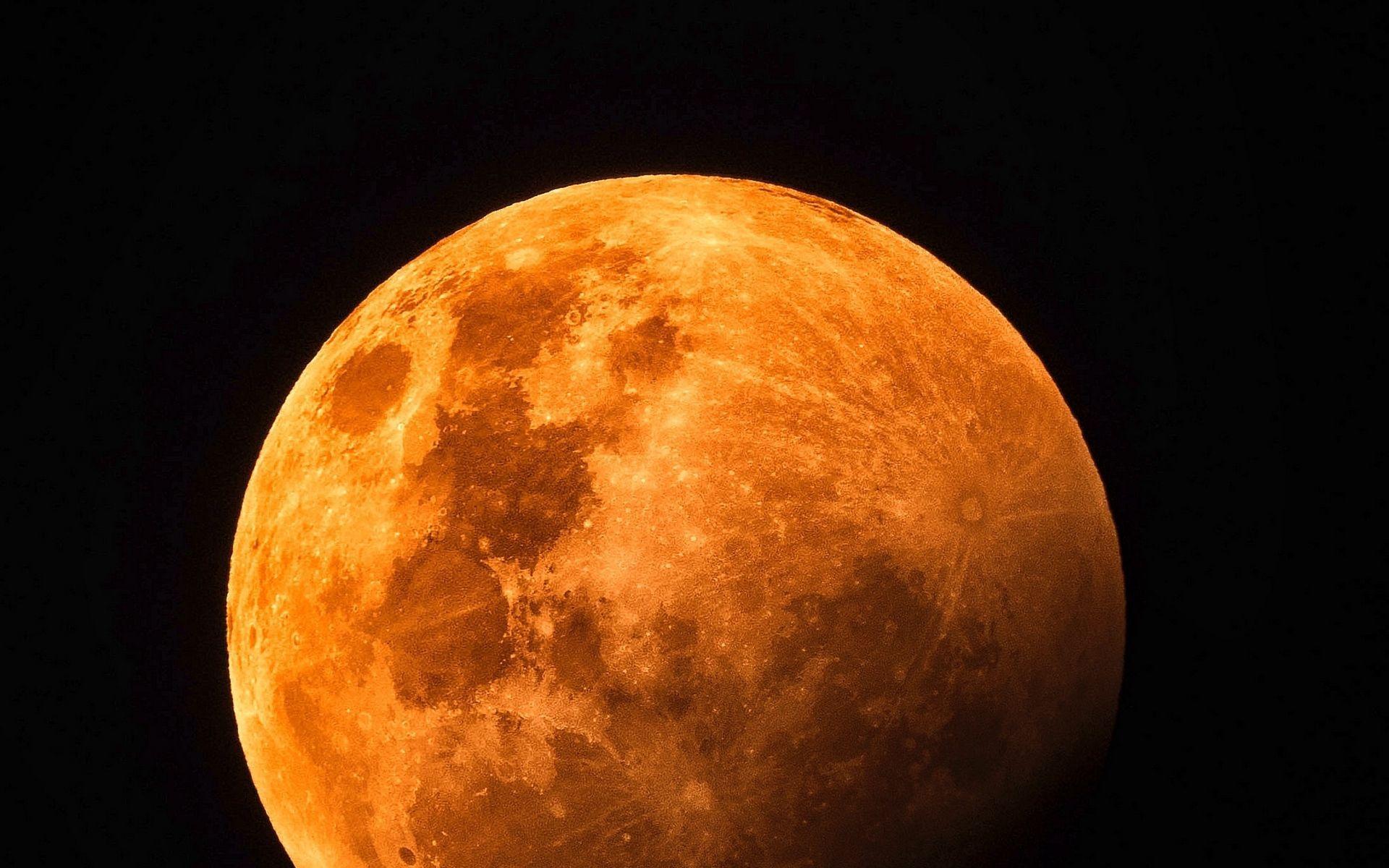 Orange Moon Wallpapers Top Free Orange Moon Backgrounds WallpaperAccess
