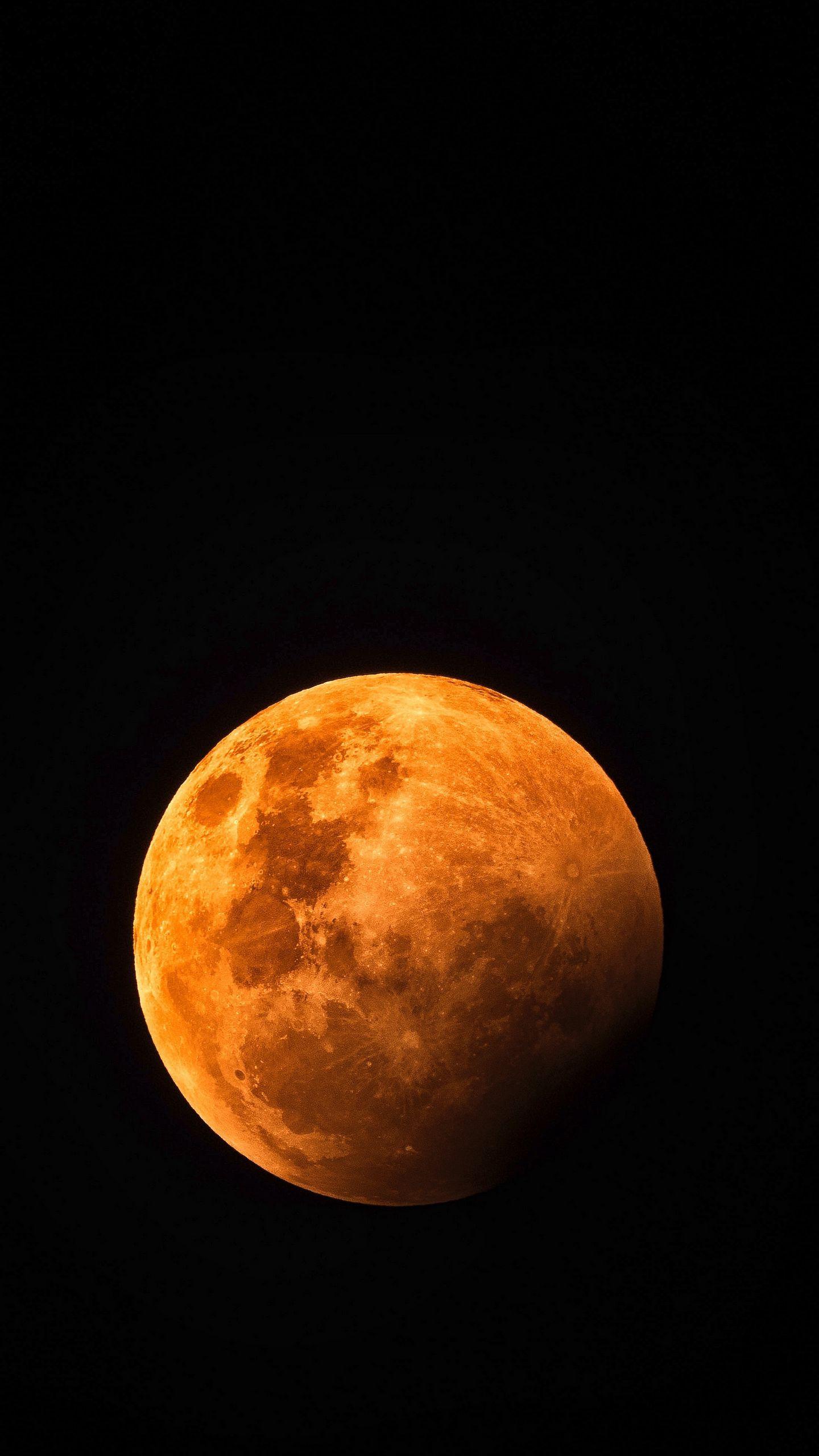 Orange Moon Wallpaper