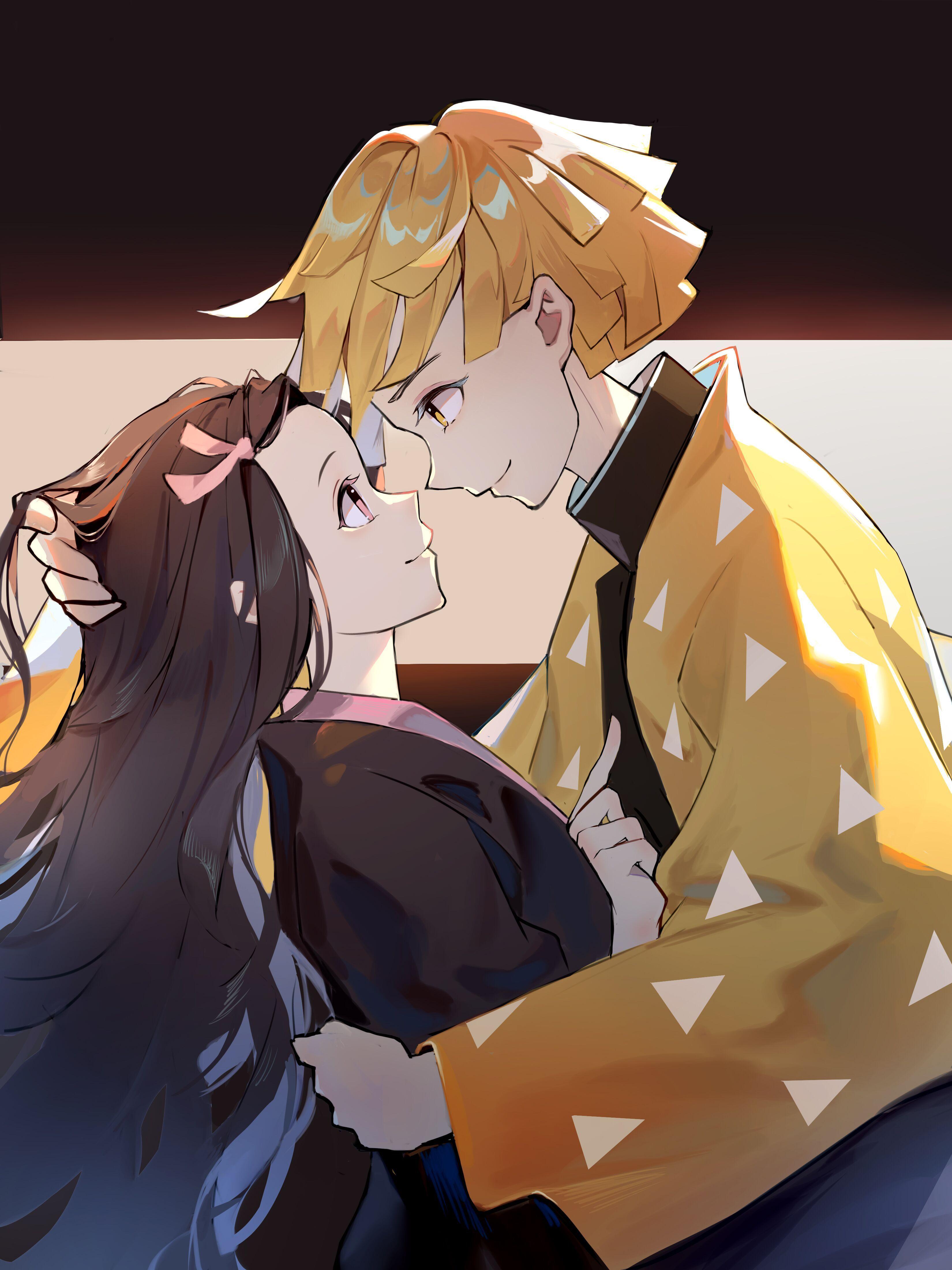 Nezuko X Zenitsu Kimetsu No Yaiba Wallpapers Demon Slayer Wallpaper