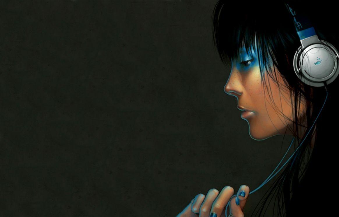 Headphone Girl Wallpapers Top Free Headphone Girl Backgrounds