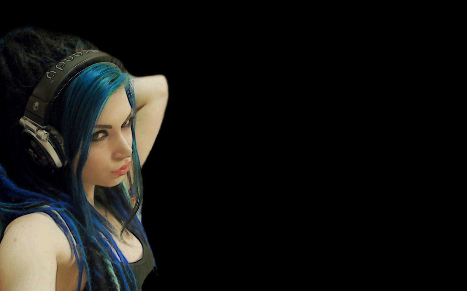 Headphone Girl Wallpapers Top Free Headphone Girl Backgrounds