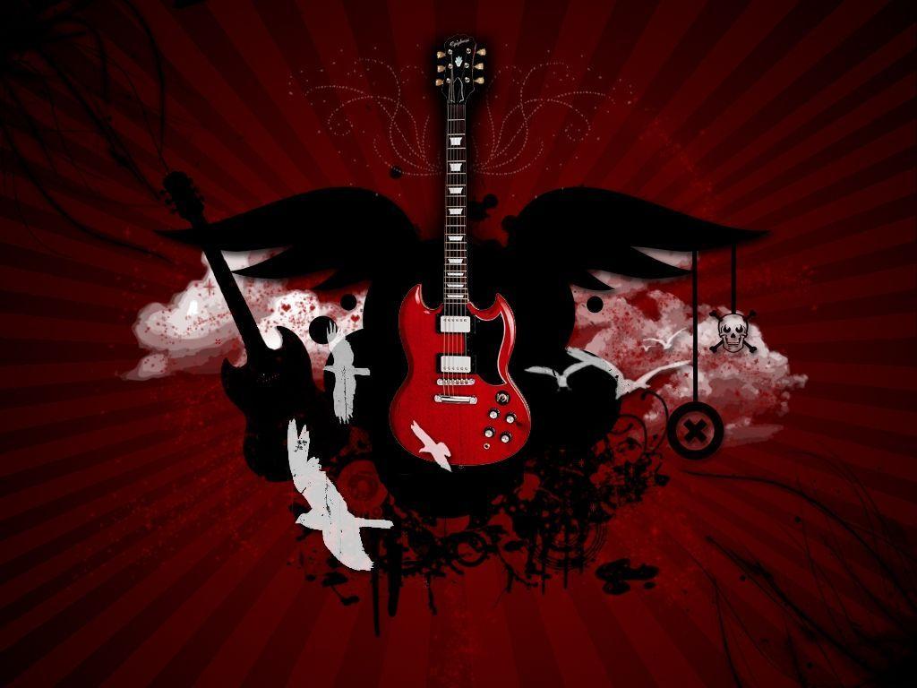 Red Guitar Wallpapers Top Free Red Guitar Backgrounds WallpaperAccess