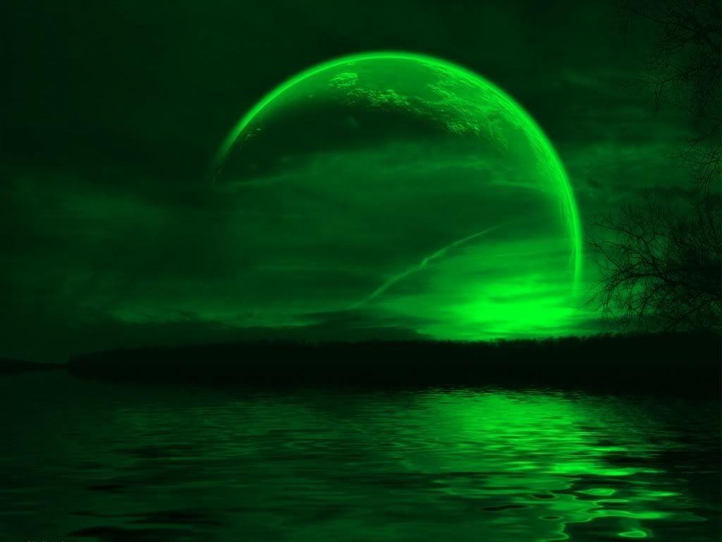 Green Moon Wallpapers Top Free Green Moon Backgrounds WallpaperAccess