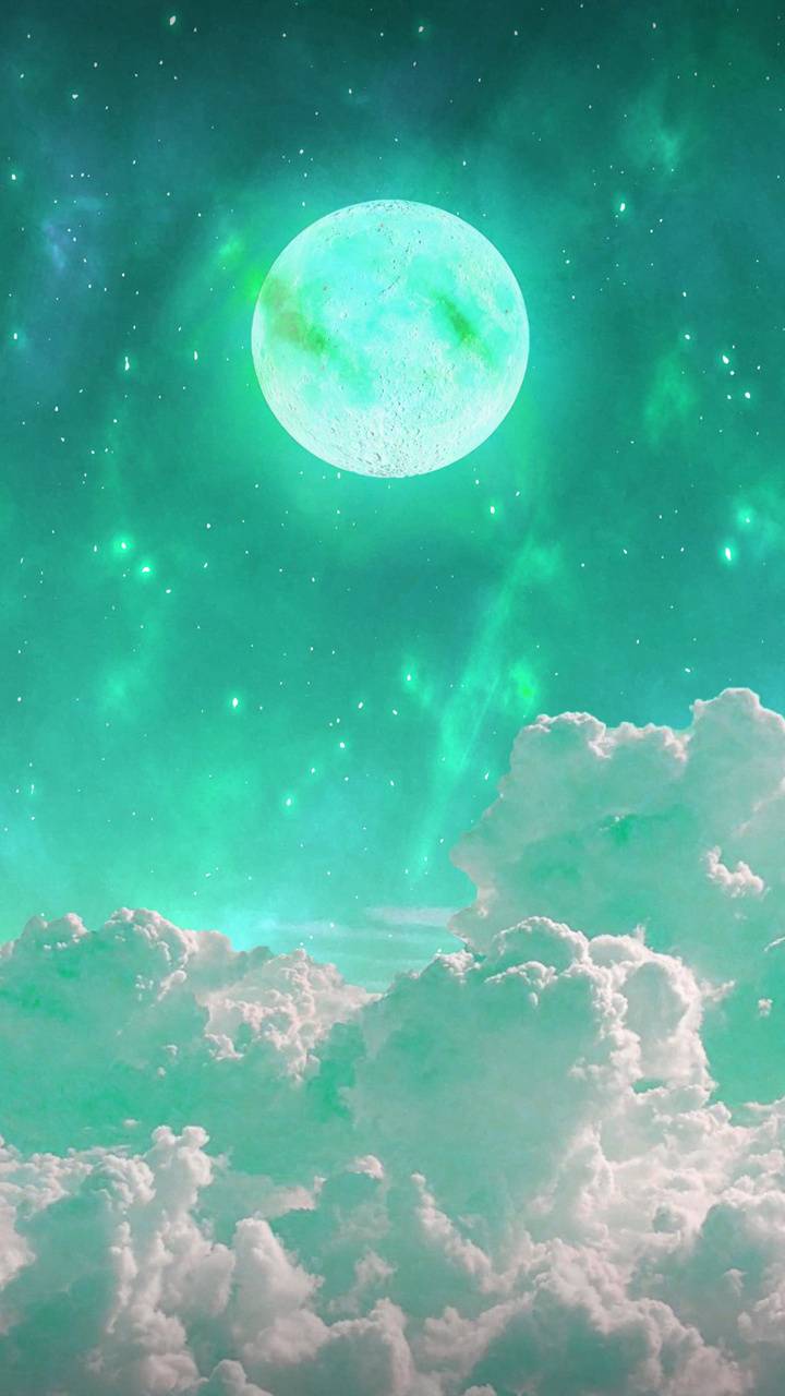 Green Moon Wallpapers Top Free Green Moon Backgrounds WallpaperAccess