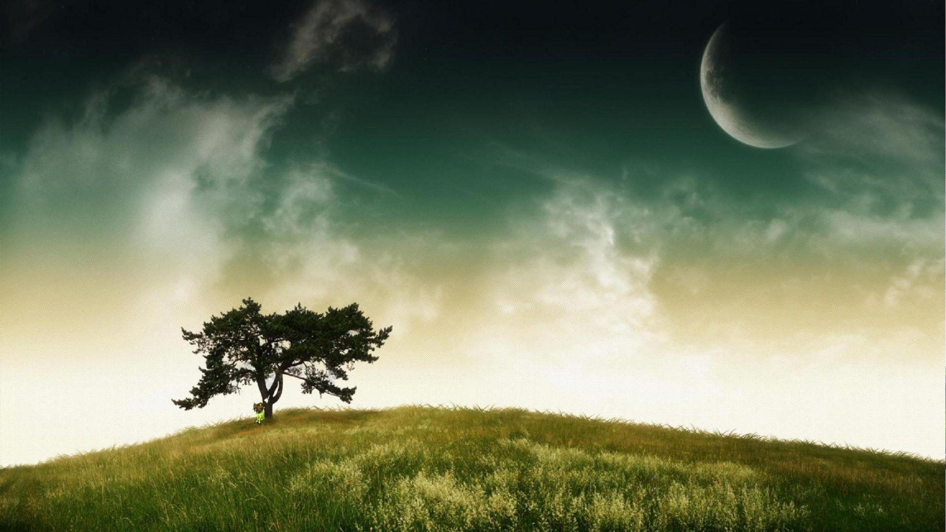 Green Moon Wallpapers Top Free Green Moon Backgrounds WallpaperAccess