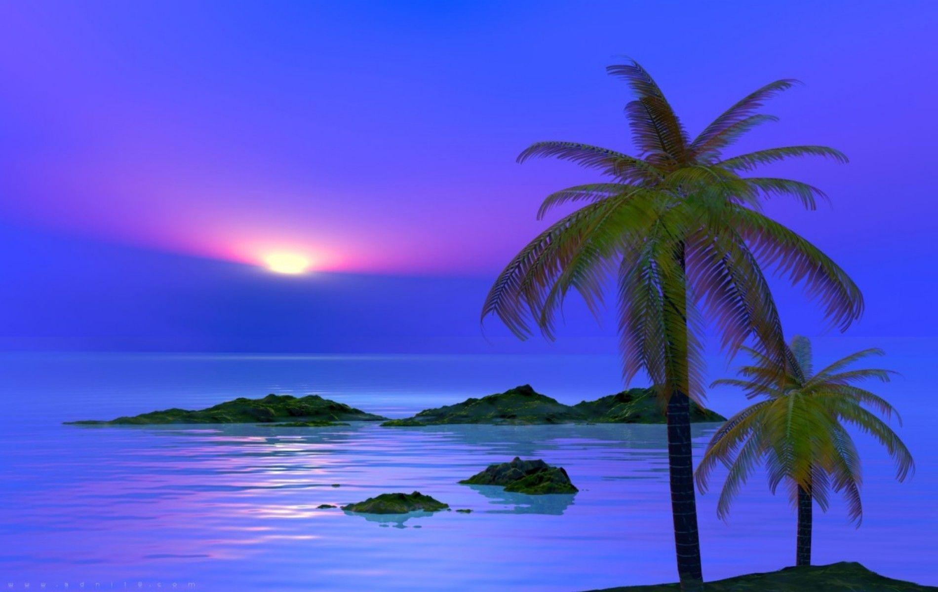 Blue Ocean Sunset Wallpapers Top Free Blue Ocean Sunset Backgrounds