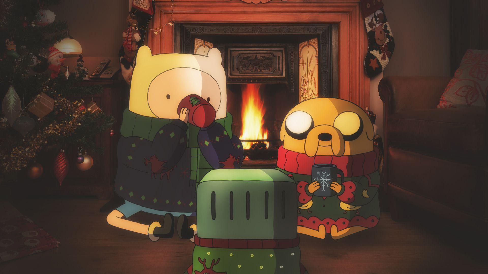Finn And Jake Christmas Wallpaper