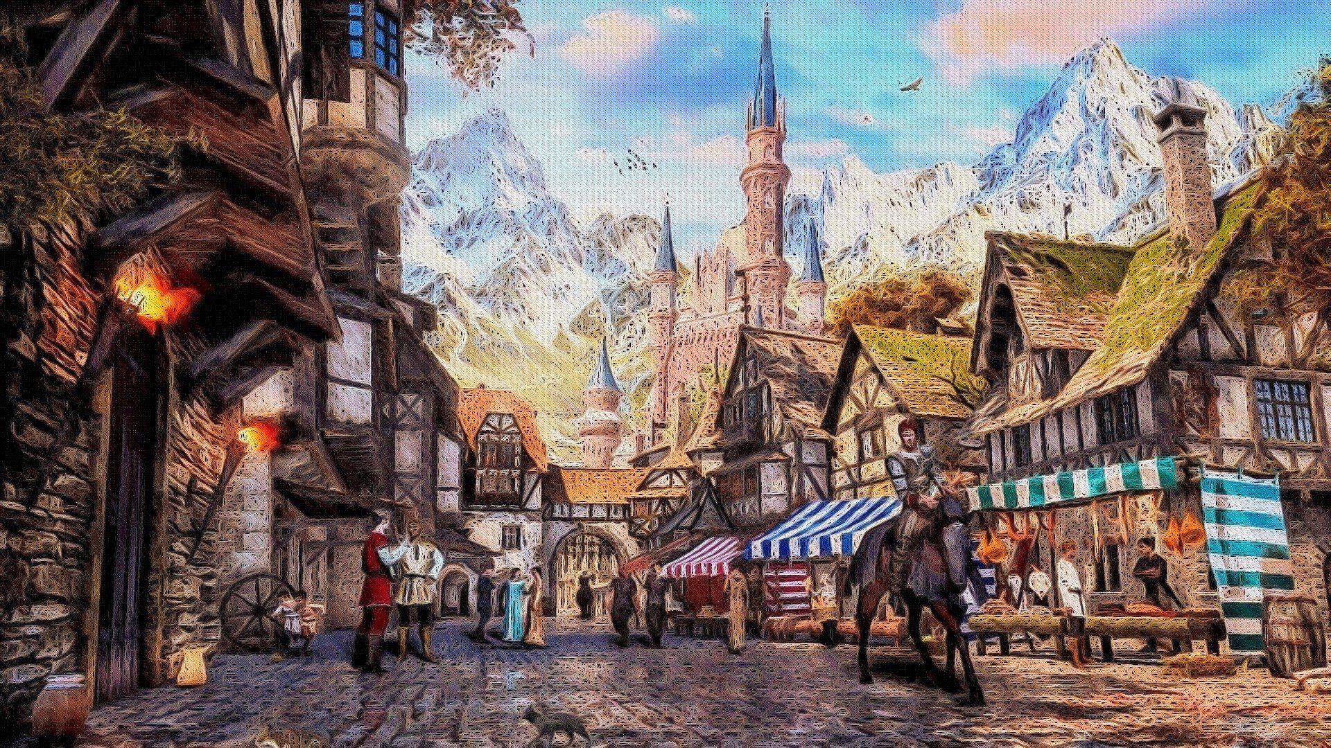 Medieval Village Wallpapers Top Free Medieval Village Backgrounds