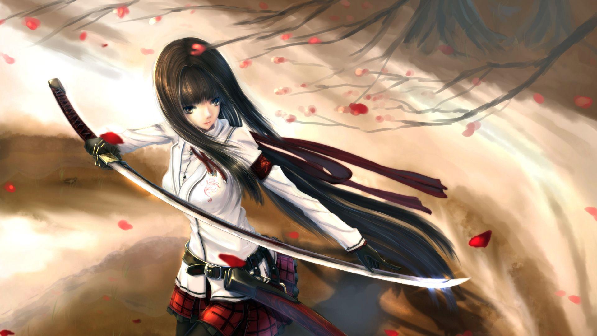 Anime Girl Sword Wallpapers Top Free Anime Girl Sword Backgrounds