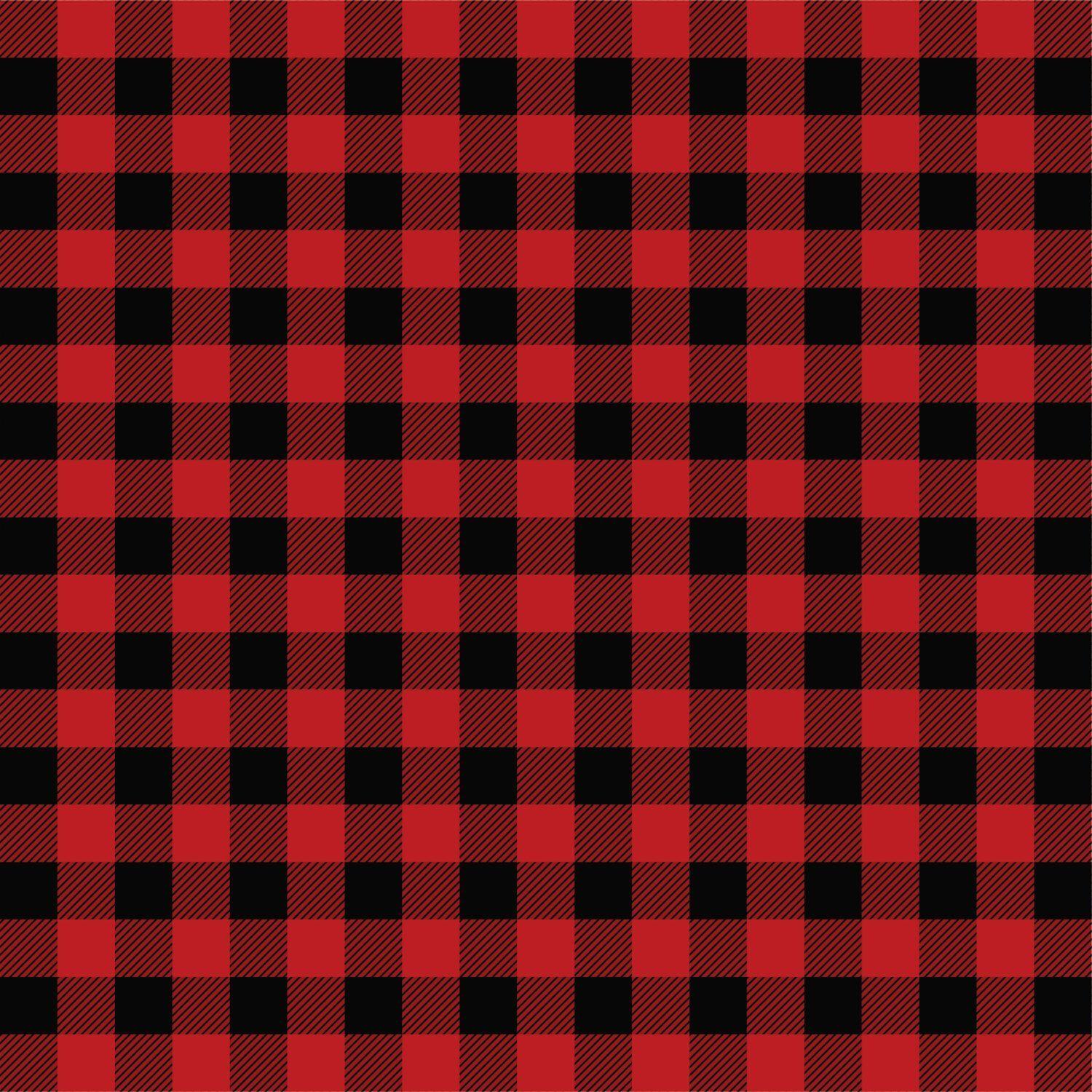 Red And Black Plaid Wallpaper