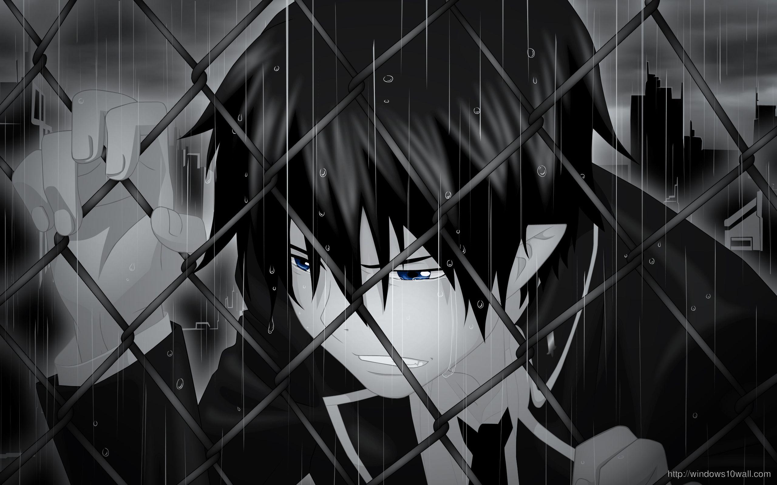Black and White Anime Boy Wallpapers Top Free Black and White Anime