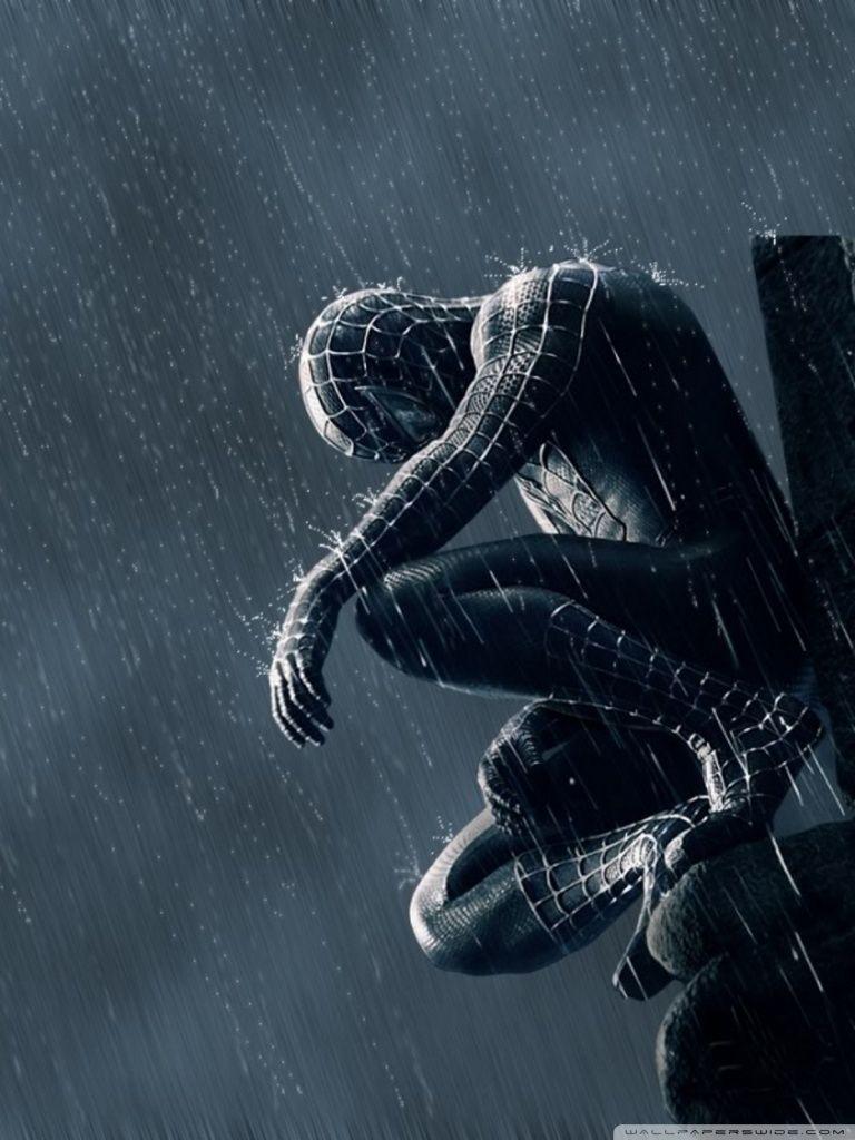 Black Spiderman Hd Wallpaper 4k For Mobile Spiderman Wallpaper Hd