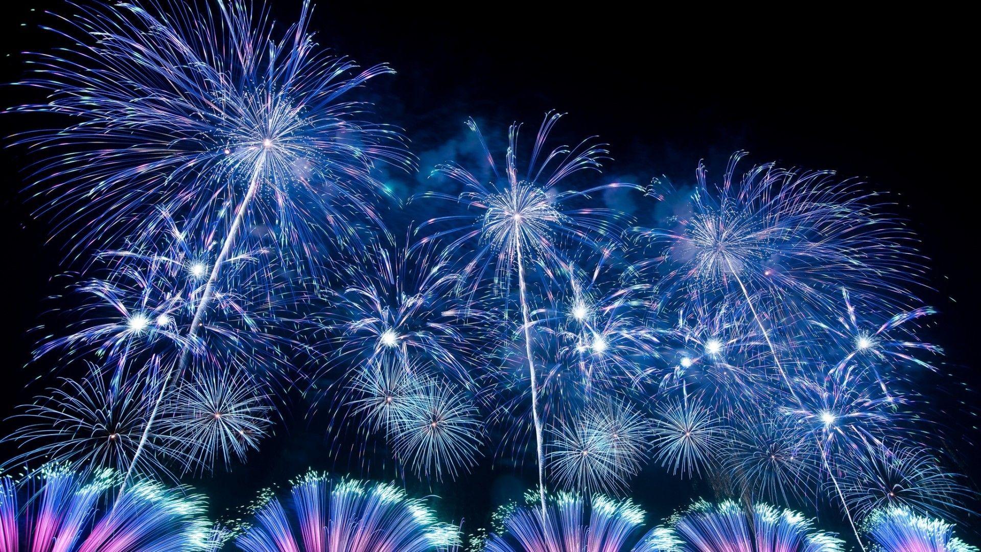 Blue Fireworks Wallpapers Top Free Blue Fireworks Backgrounds