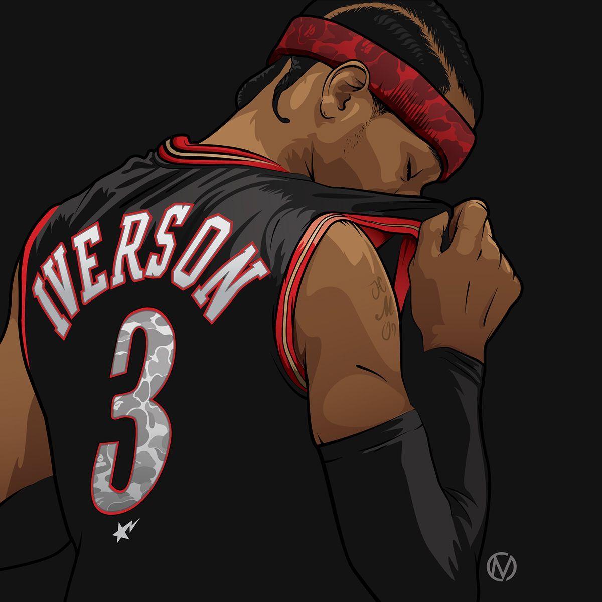Allen Iverson Cartoon Wallpapers Top Free Allen Iverson Cartoon
