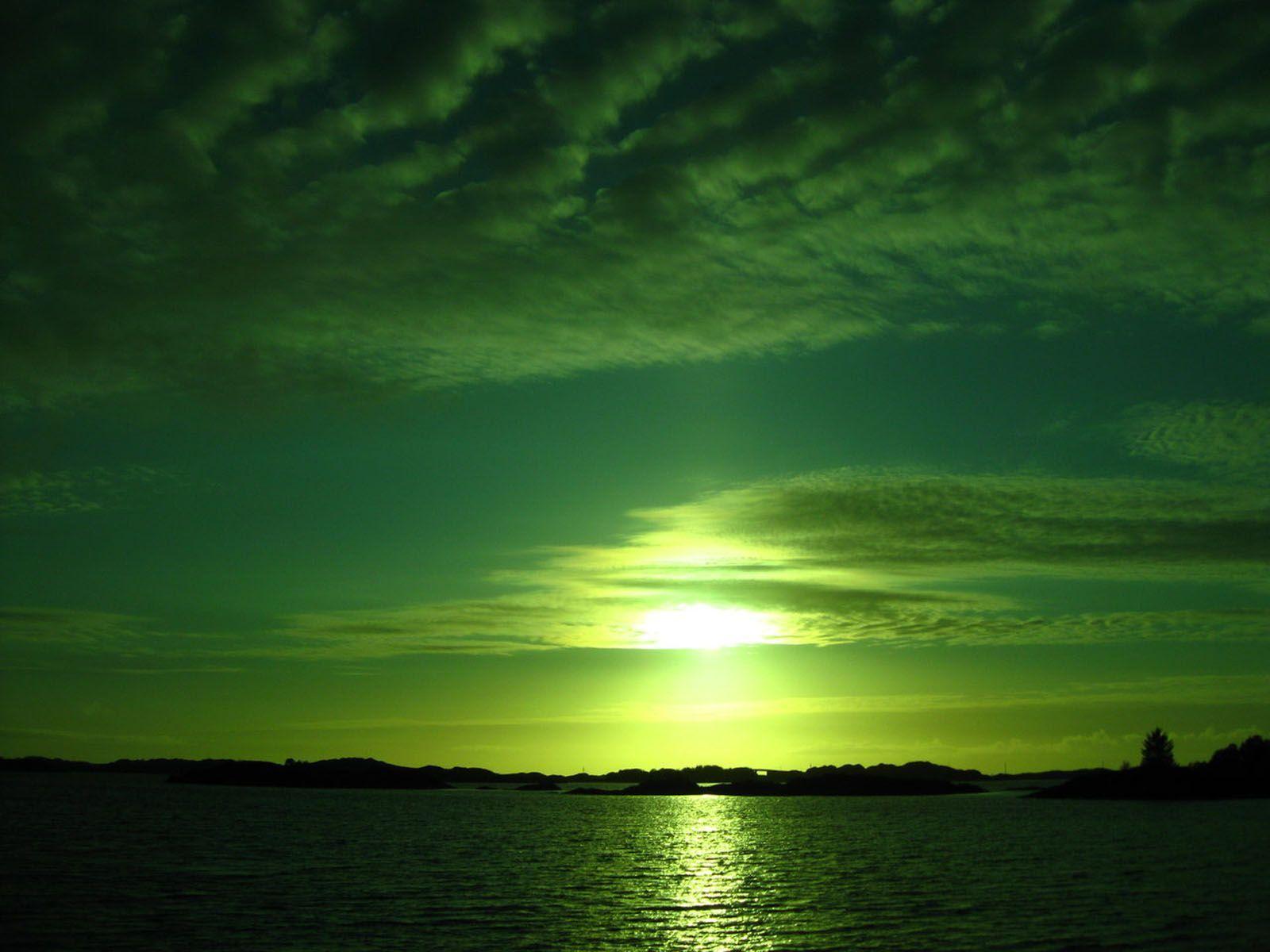 Green Sunset Wallpapers Top Free Green Sunset Backgrounds