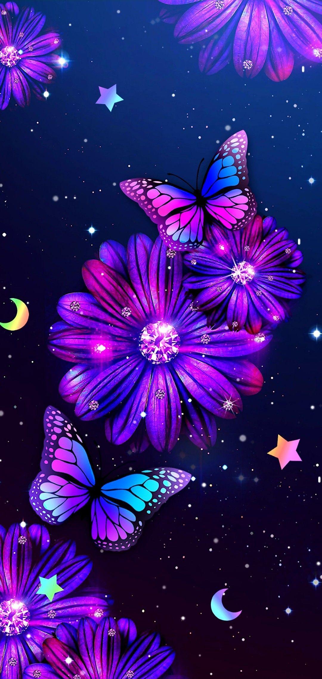 Purple Flowers and Butterflies Wallpapers Top Free Purple Flowers and Butterflies Backgrounds