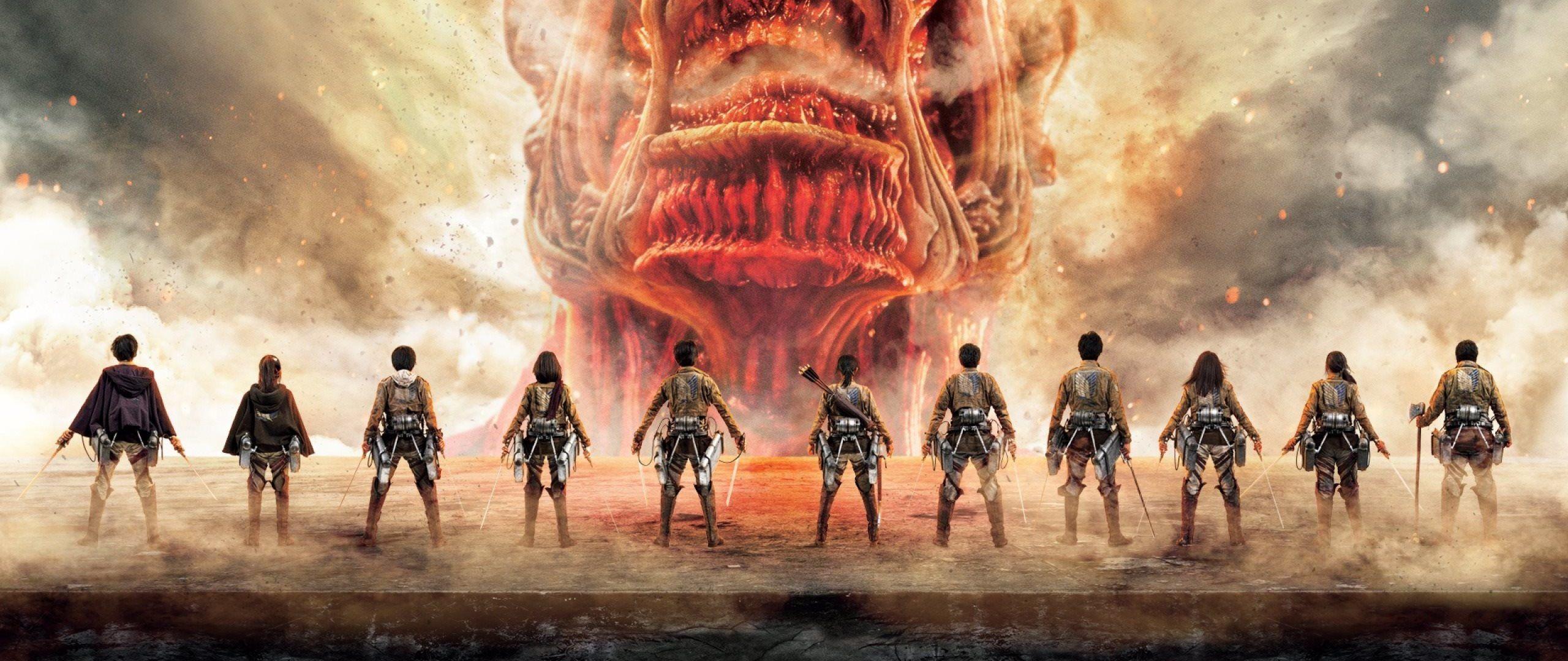Attack On Titan Dual Monitor Wallpapers Top Free Attack On Titan Dual
