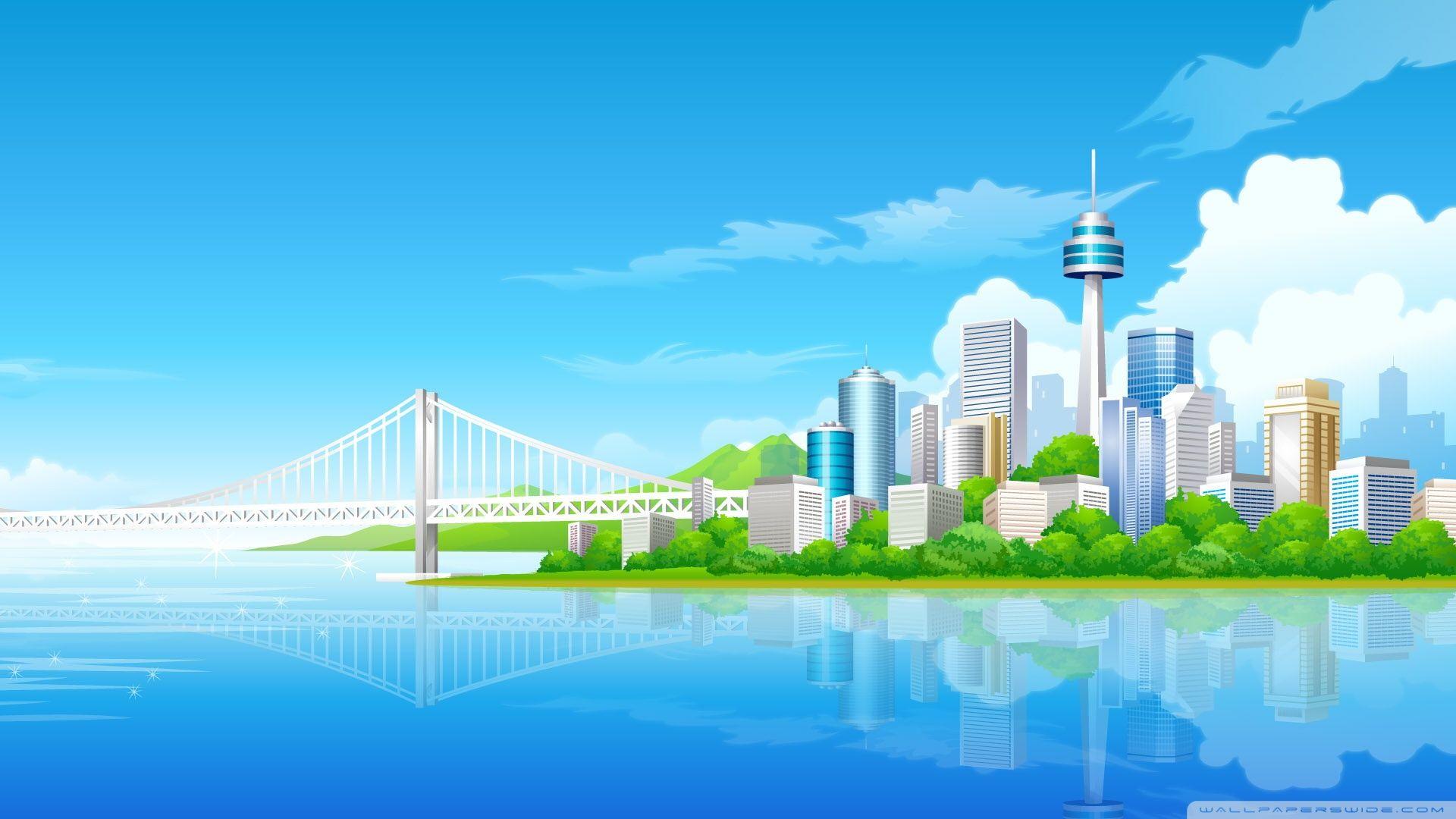 Cartoon City Wallpapers Top Free Cartoon City Backgrounds
