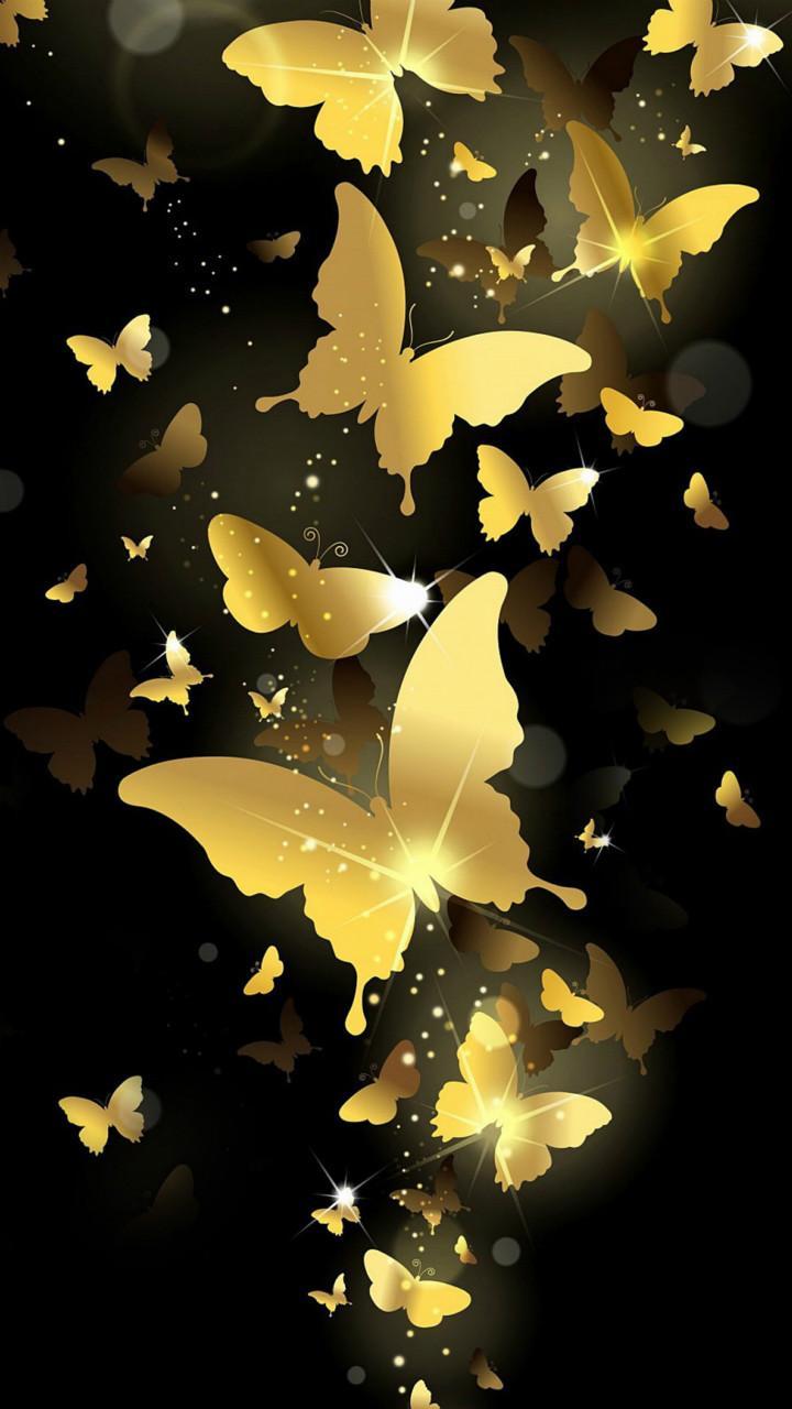 Golden Butterfly Wallpapers Top Free Golden Butterfly Backgrounds