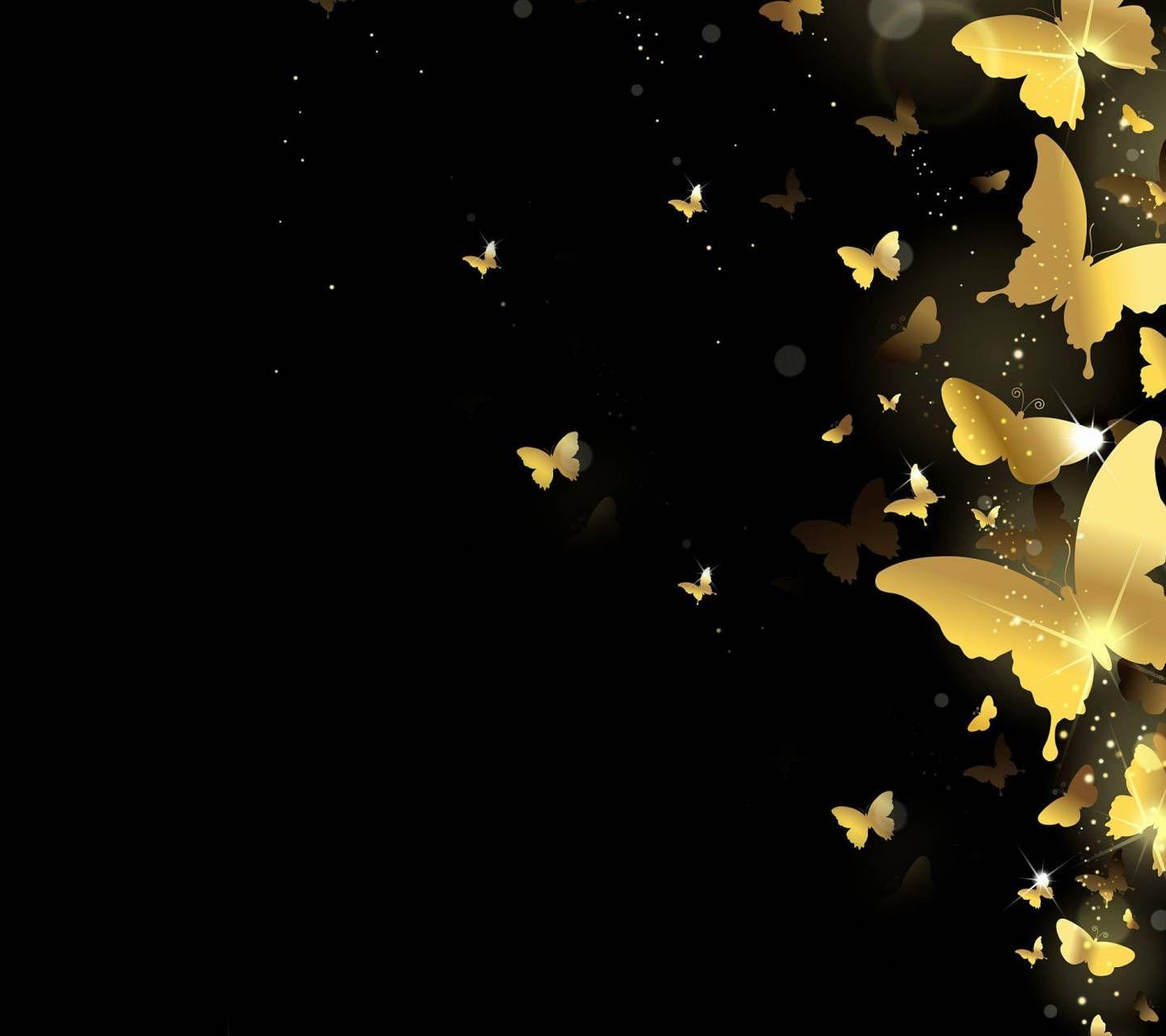 Golden Butterfly Wallpapers Top Free Golden Butterfly Backgrounds